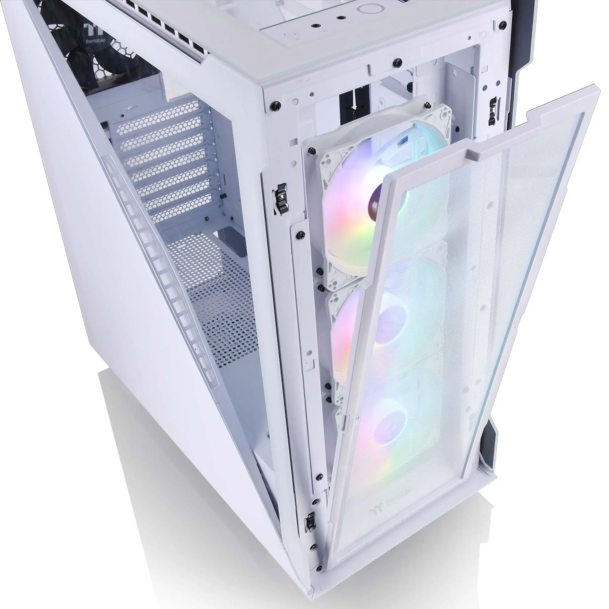 Thermaltake Divider 500 TG ARGB, Tempered Glass - Bianco - immagine 4