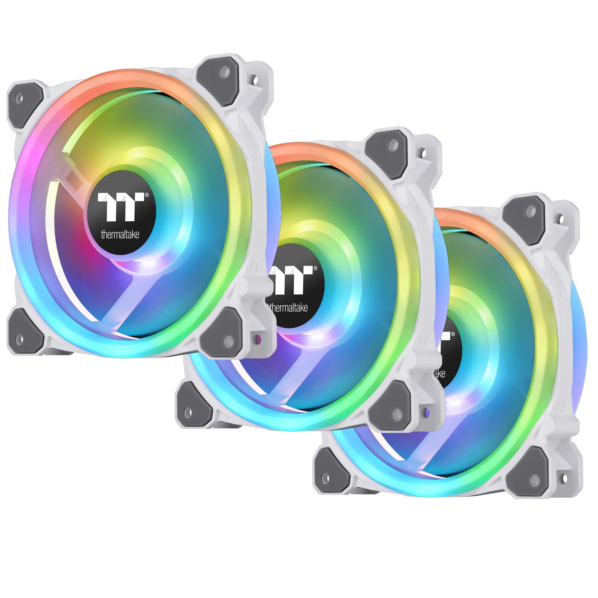 Thermaltake Riing Trio 12 RGB Radiator Fan White TT Premium Edition (3 Fan Pack) - 120mm