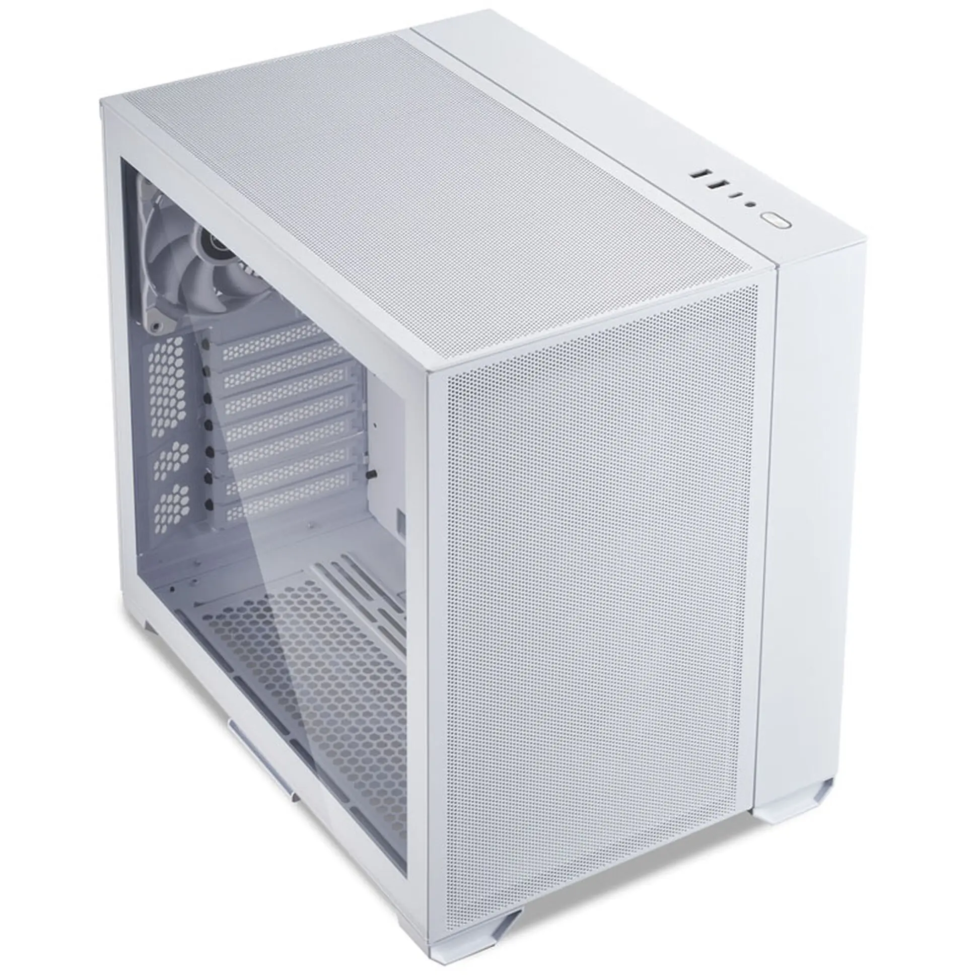 Lian Li PC-O11 Air Mini, Tempered Glass - Bianco - immagine 2