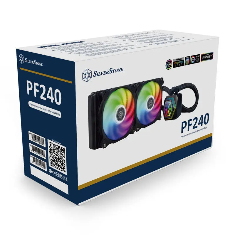 Silverstone SST-PF240-ARGB-V2 Cooler AIO, ARGB - 240 mm - Nero - immagine 7