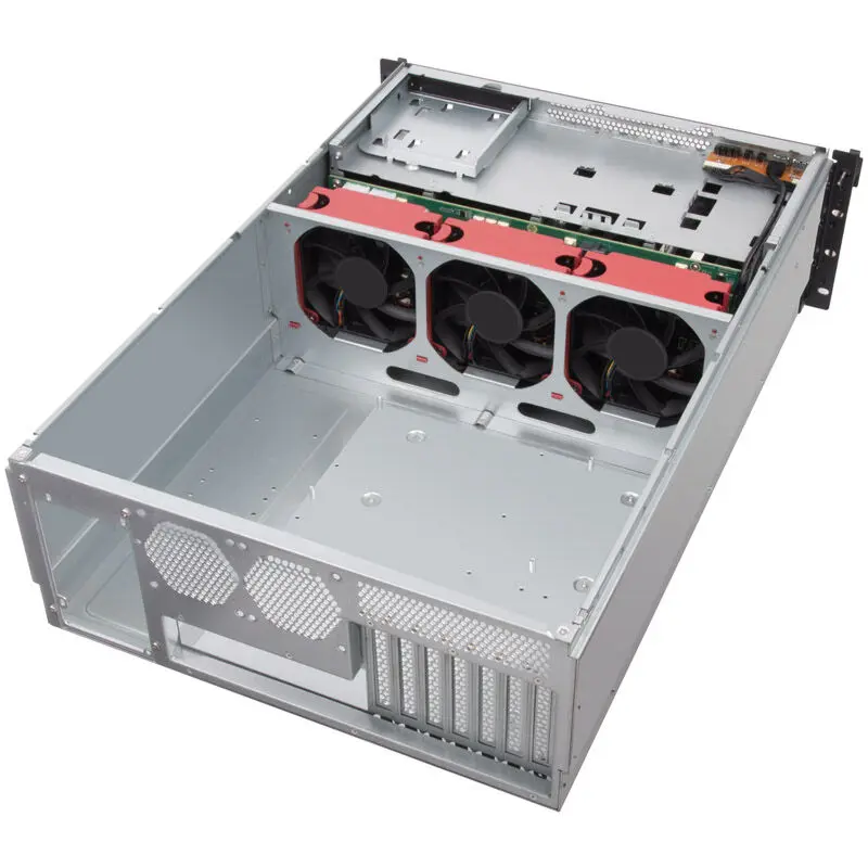 Silverstone SST-RM43-320-RS Rackmount Server - 4U - Grigio - immagine 2
