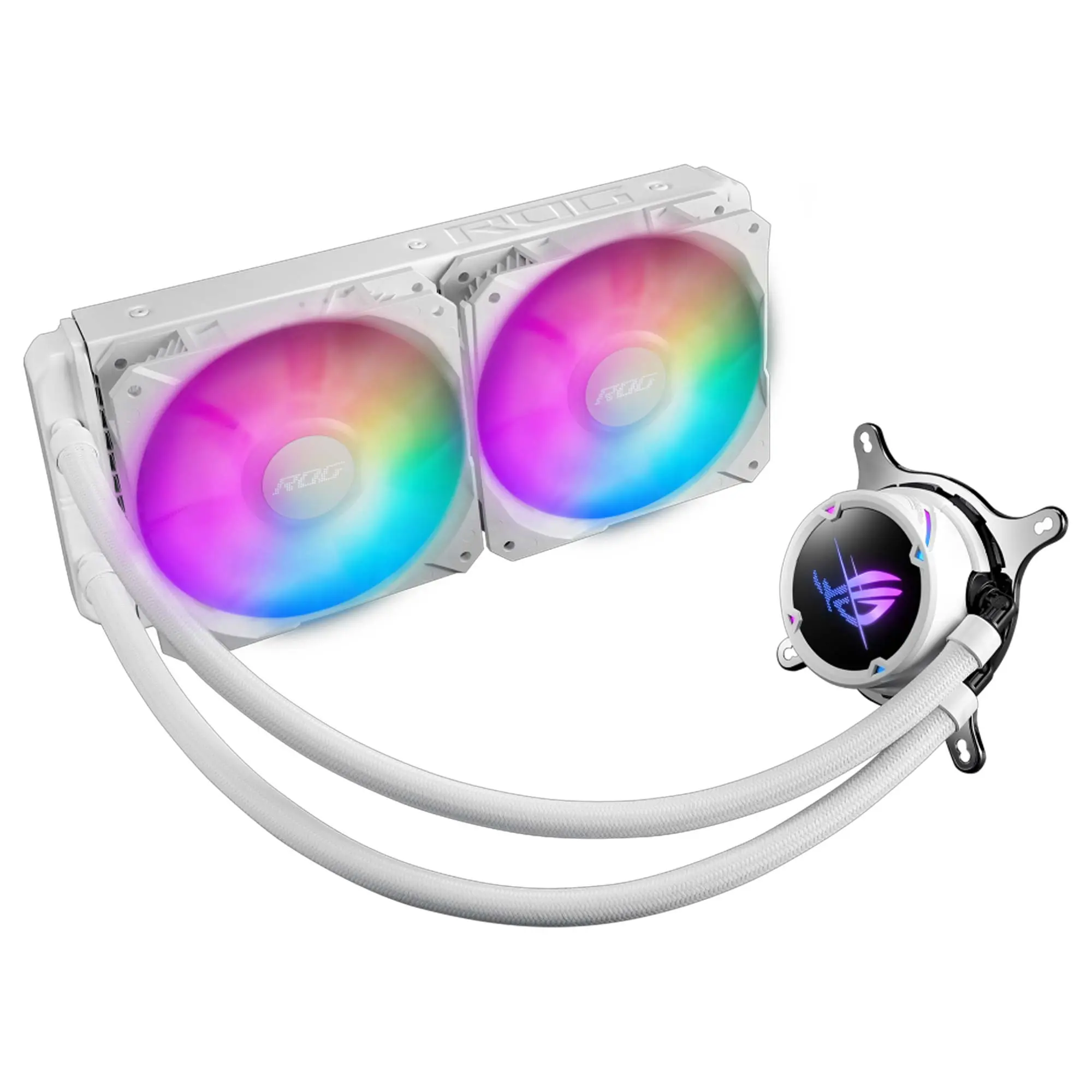 Asus ROG Strix LC II 240 White Edition ARGB AIO Liquid CPU Cooler - 240mm