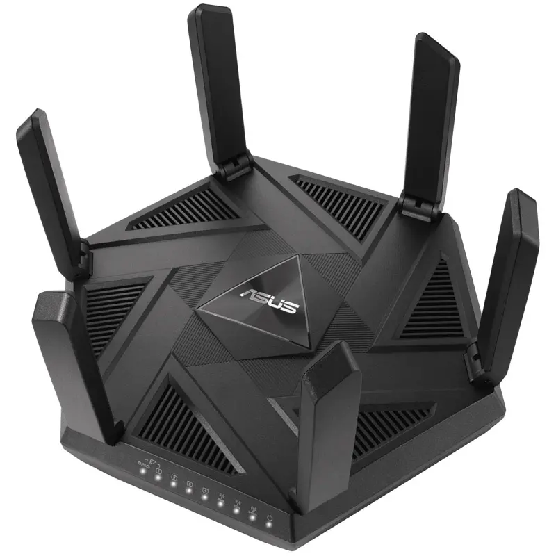 Asus RT-AXE7800 AiMesh WLAN Router, Triband 6GHz, WiFi 6E - Nero - immagine 3
