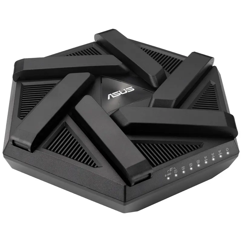 Asus RT-AXE7800 AiMesh WLAN Router, Triband 6GHz, WiFi 6E - Nero - immagine 5