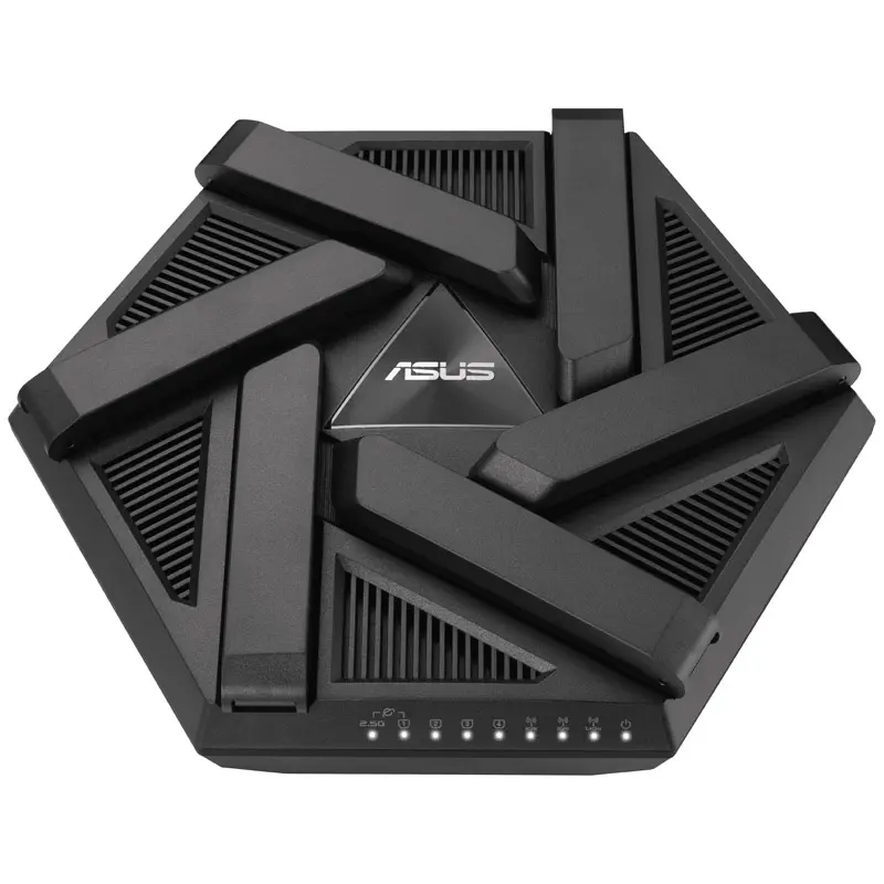 Asus RT-AXE7800 AiMesh WLAN Router, Triband 6GHz, WiFi 6E - Nero - immagine 6