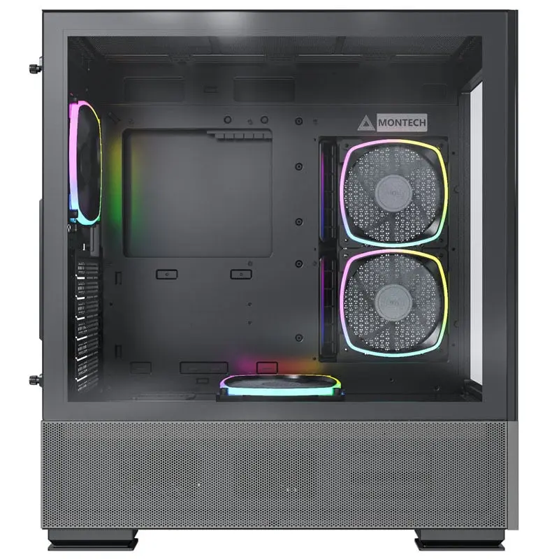 Montech Sky Two, Mid-Tower, Vetro Temperato - Nero - immagine 2