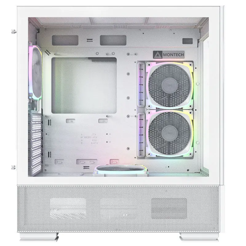 Montech Sky Two, Mid-Tower, Vetro Temperato - Bianco - immagine 2