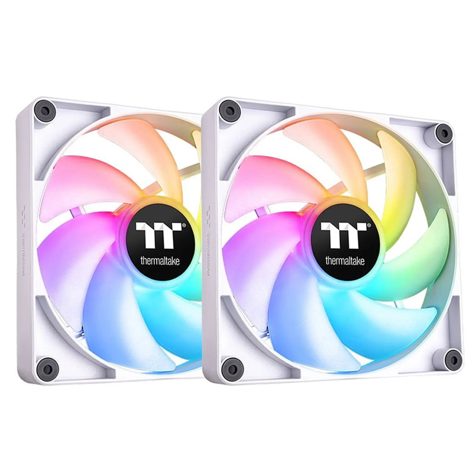 Thermaltake CT140 ARGB Sync PC Cooling Fan, 140mm, Bianco - Kit 2 Pezzi