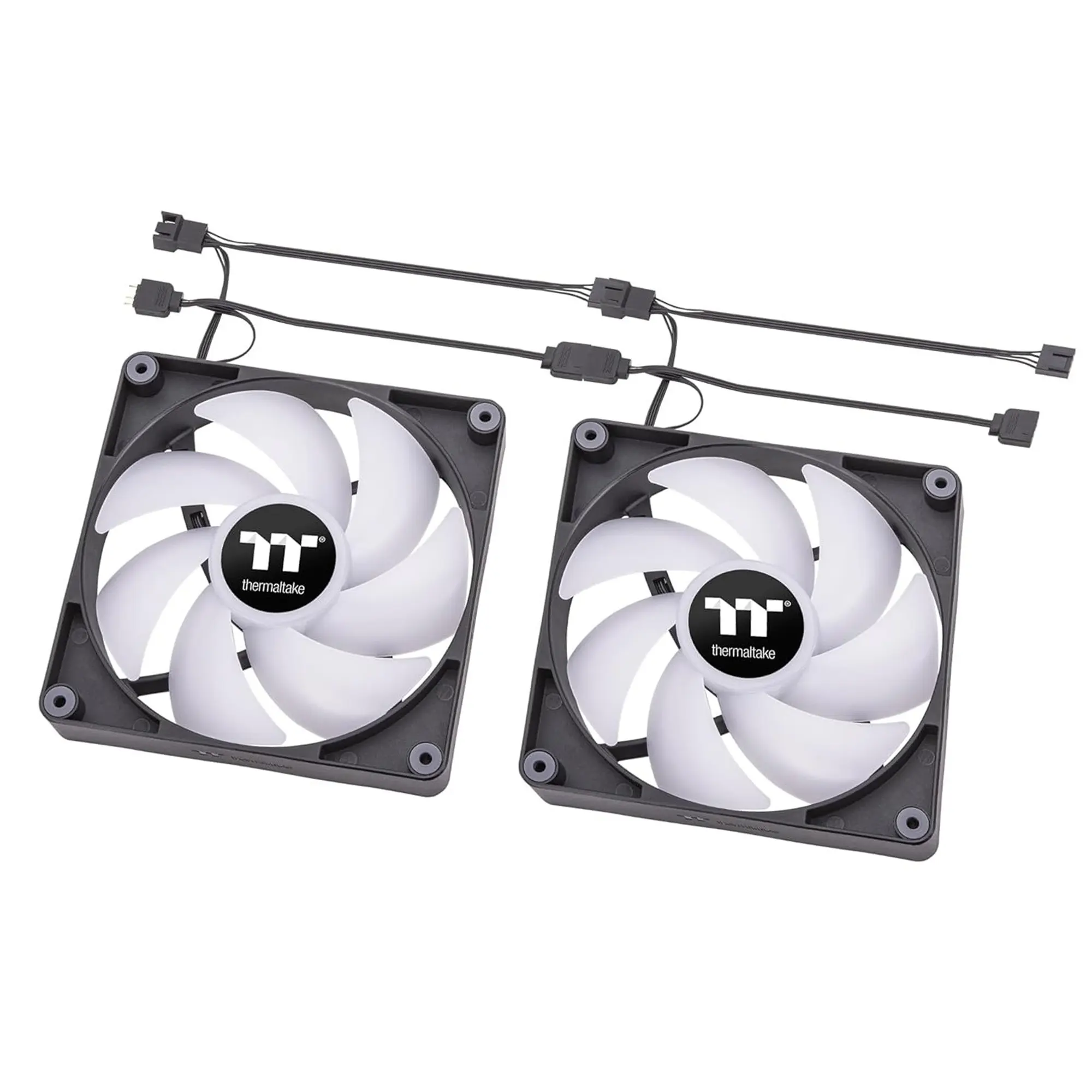 Thermaltake CT140 ARGB Sync PC Cooling Fan, 140mm, Nero - Kit 2 Pezzi - immagine 3
