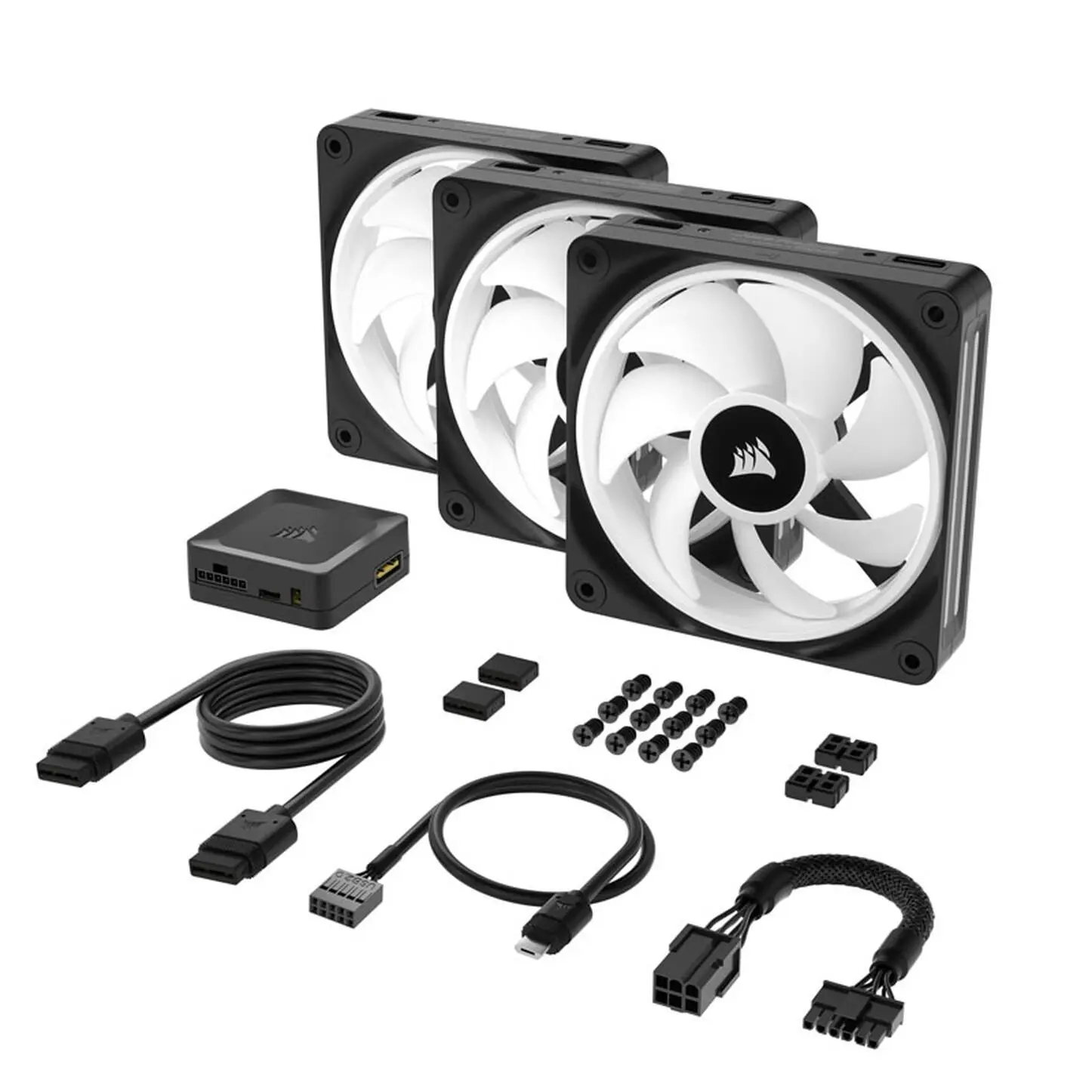 Corsair iCUE LINK QX120 RGB Series, Ventola PWM, Kit 3 Ventole - 120mm, Nero - immagine 7
