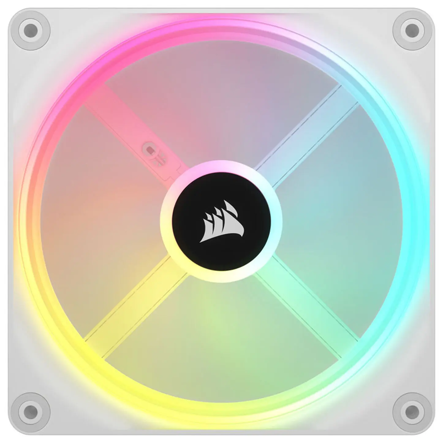 Corsair iCUE LINK QX140 RGB Series, Ventola PWM - 140mm, Bianco - immagine 2