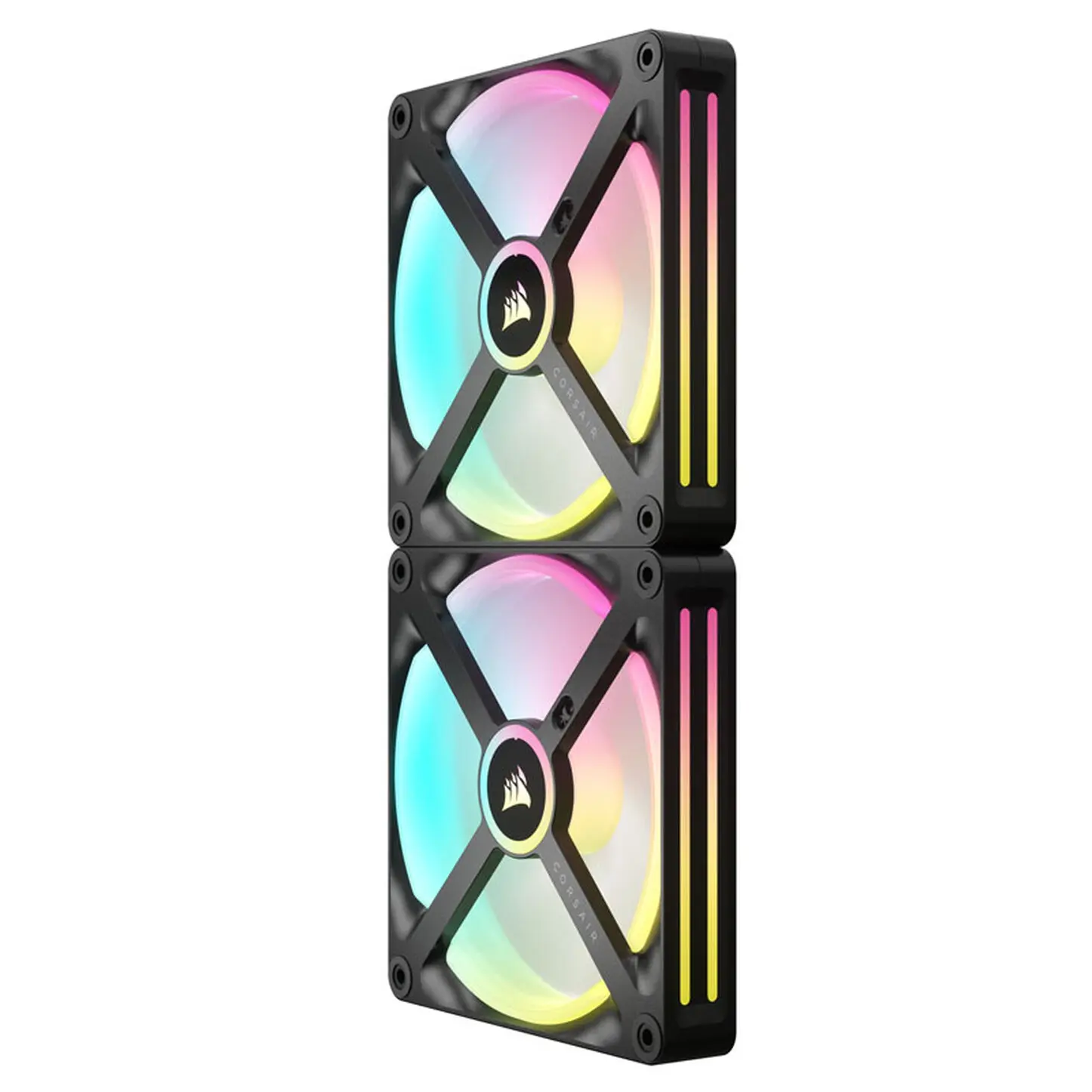 Corsair iCUE LINK QX140 RGB Series, Ventola PWM, Kit 2 Ventole - 140mm, Nero - immagine 2