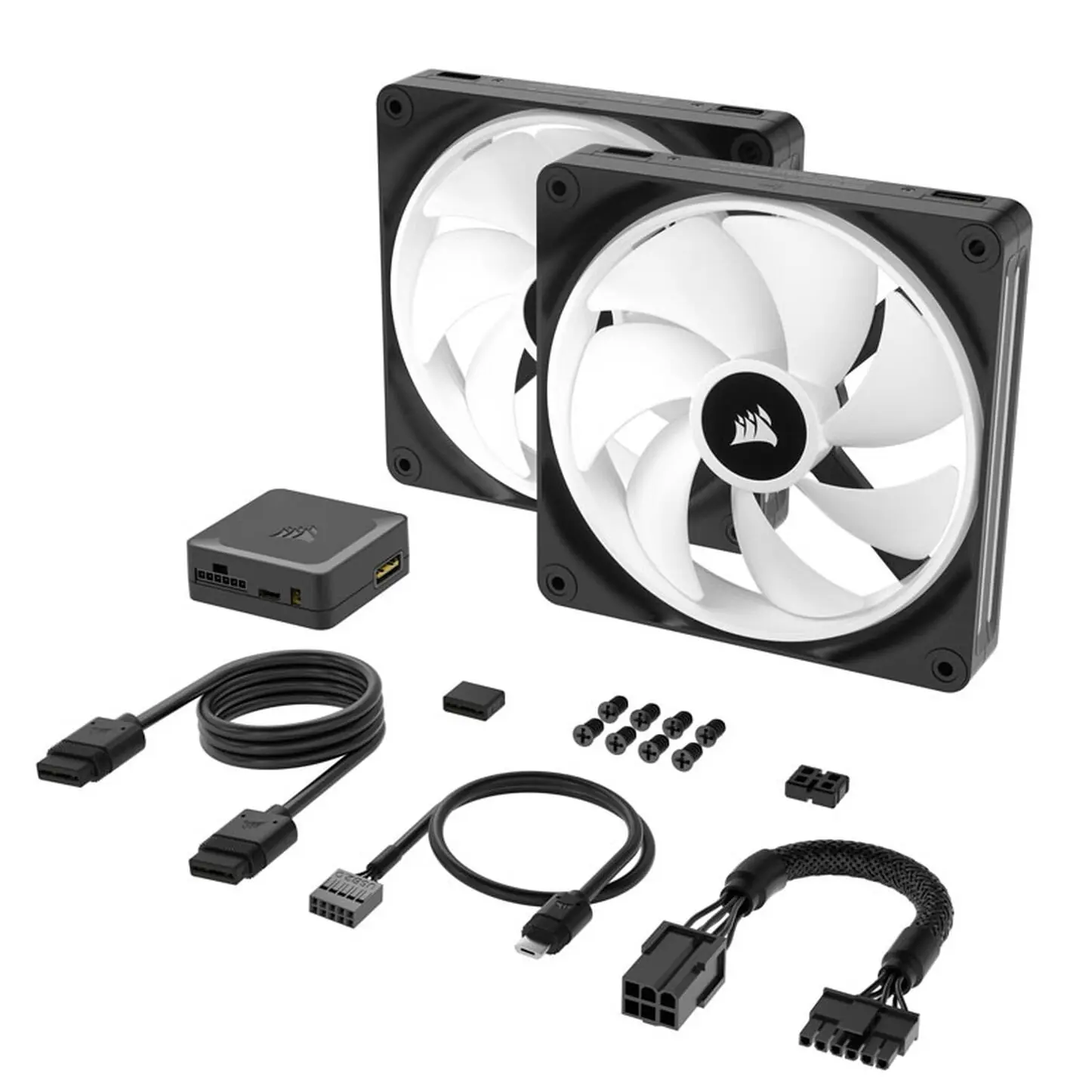 Corsair iCUE LINK QX140 RGB Series, Ventola PWM, Kit 2 Ventole - 140mm, Nero - immagine 7
