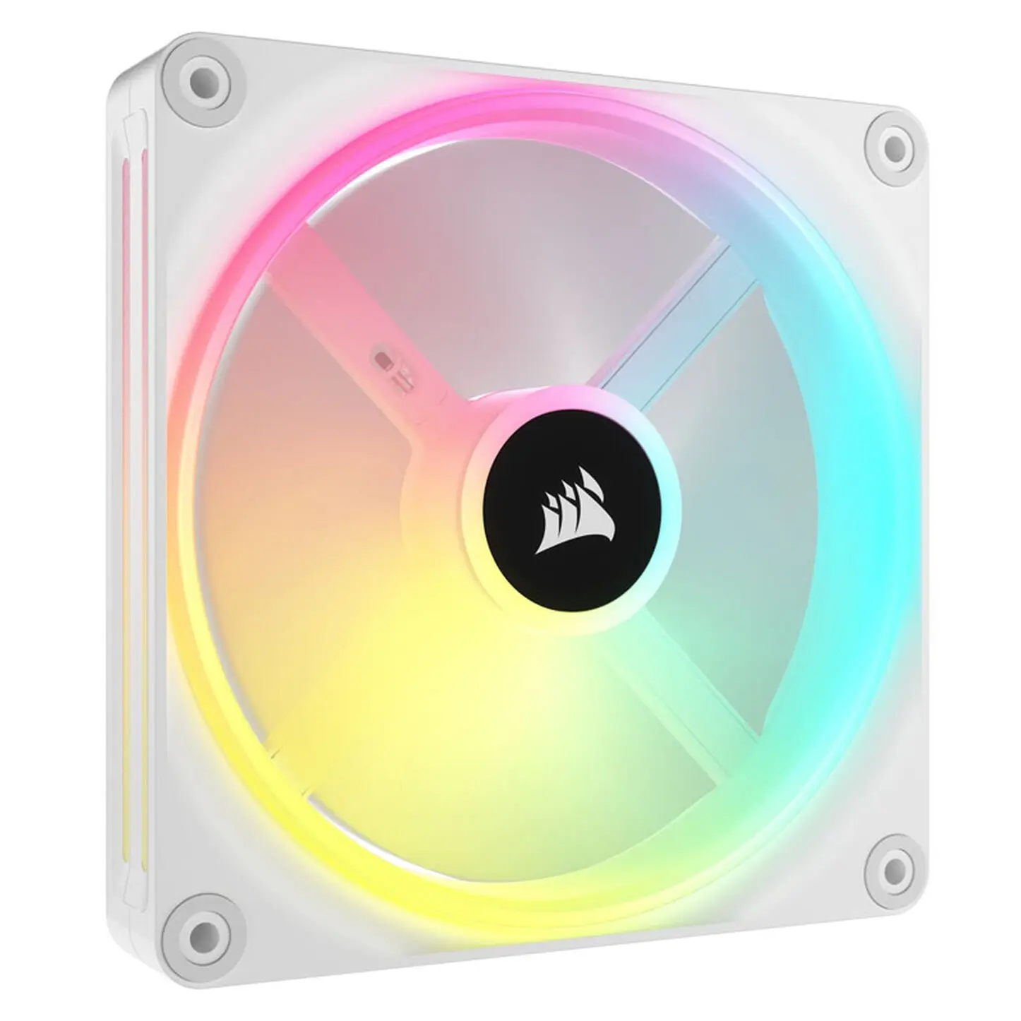 Corsair iCUE LINK QX140 RGB Series, Ventola PWM, Kit 2 Ventole - 140mm, Bianco - immagine 3