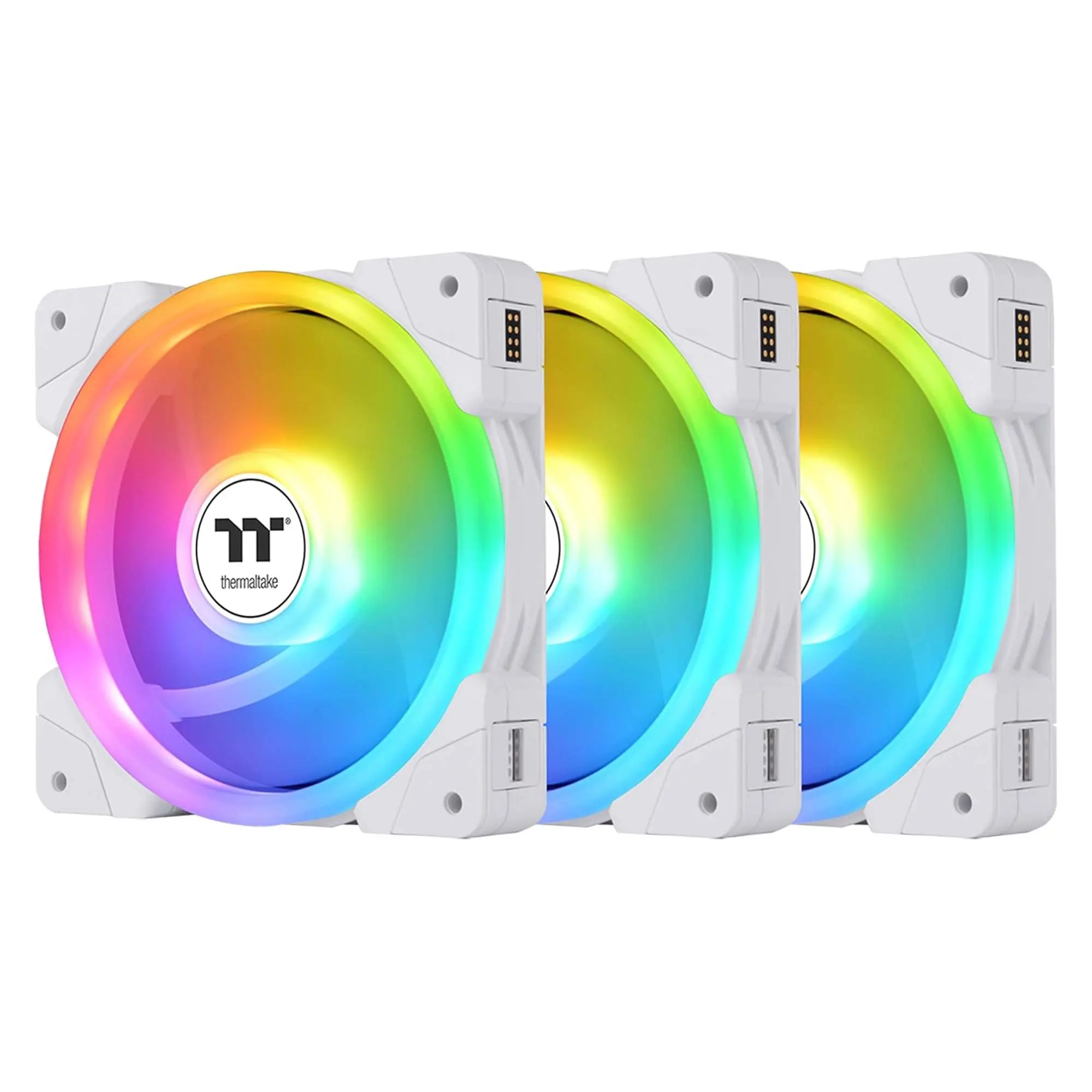 Thermaltake SWAFAN EX14 ARGB TT Premium Edition, Daisy-Chain, Bianco, 140 mm - 3 Pezzi