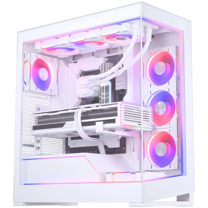 Phanteks Kit DRGB NV5 Premium + Power Hub, 3 Strisce ARGB, 1 Copricavo ATX - Bianco - immagine 2