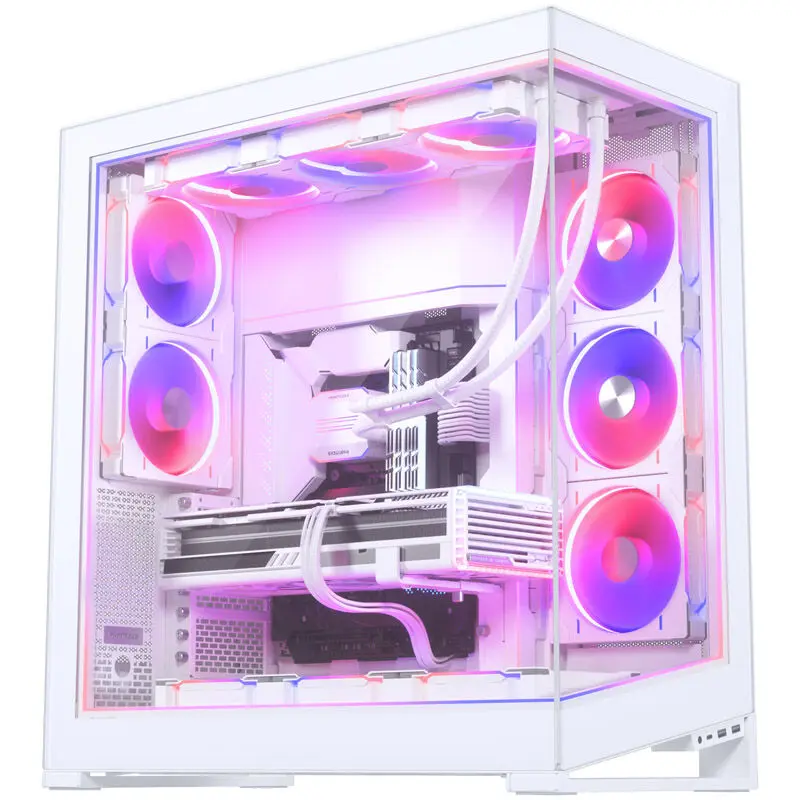 Phanteks Kit DRGB NV9 Premium + Power Hub, 3x case esterno, 1x Copricavo ATX - Bianco - immagine 3