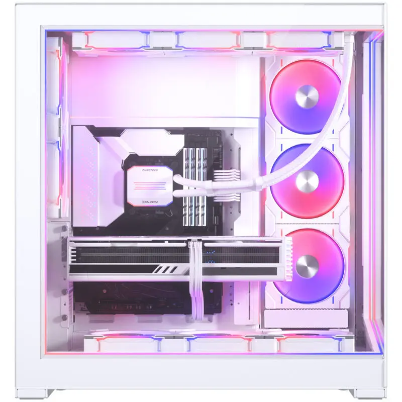 Phanteks Kit DRGB NV9 Premium + Power Hub, 3x case esterno, 1x Copricavo ATX - Bianco - immagine 4