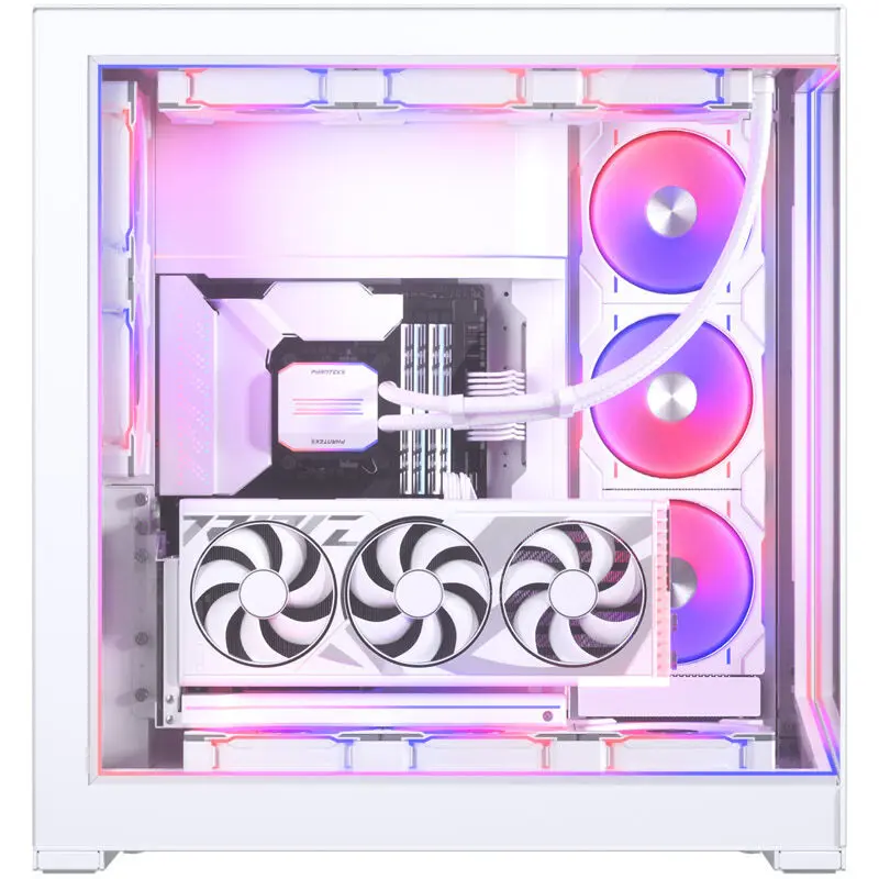 Phanteks Kit DRGB NV9 Premium + Power Hub, 3x case esterno, 1x Copricavo ATX - Bianco - immagine 5