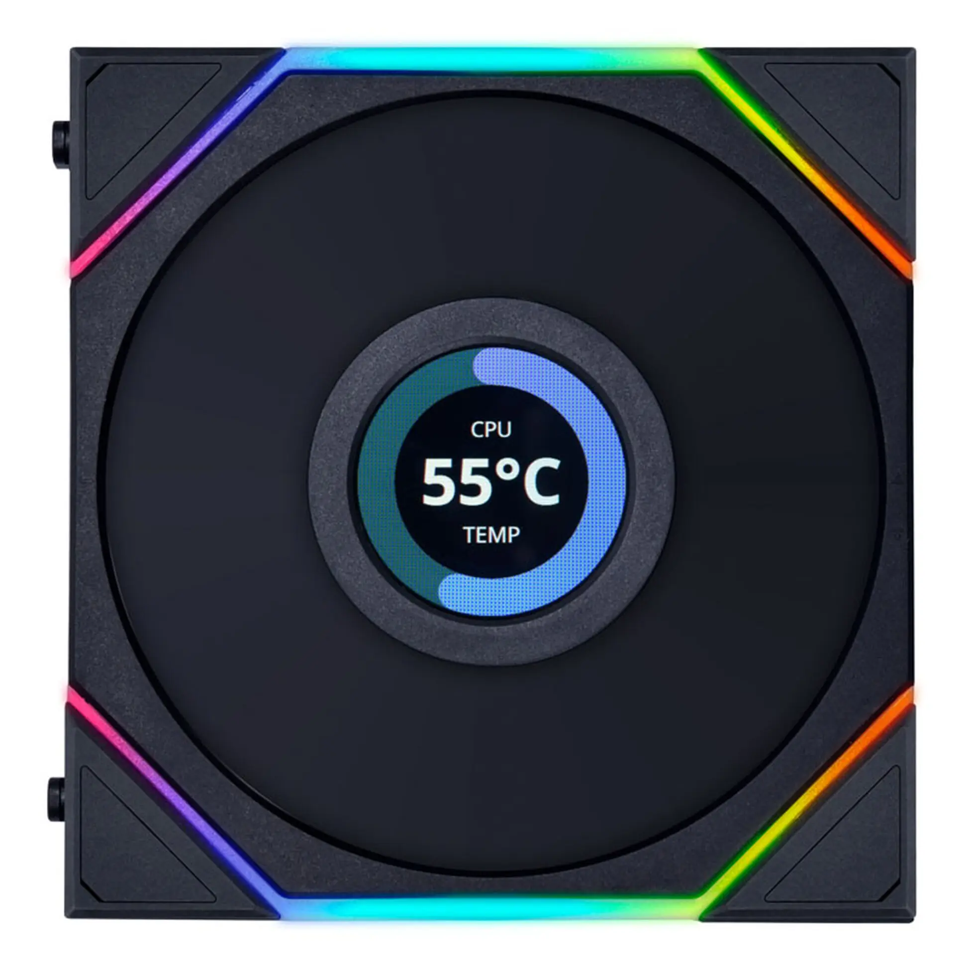 Lian Li UNI FAN TL120 LCD RGB PWM FAN, 3 pcs, controller incluso, Nero - 120 mm - immagine 2
