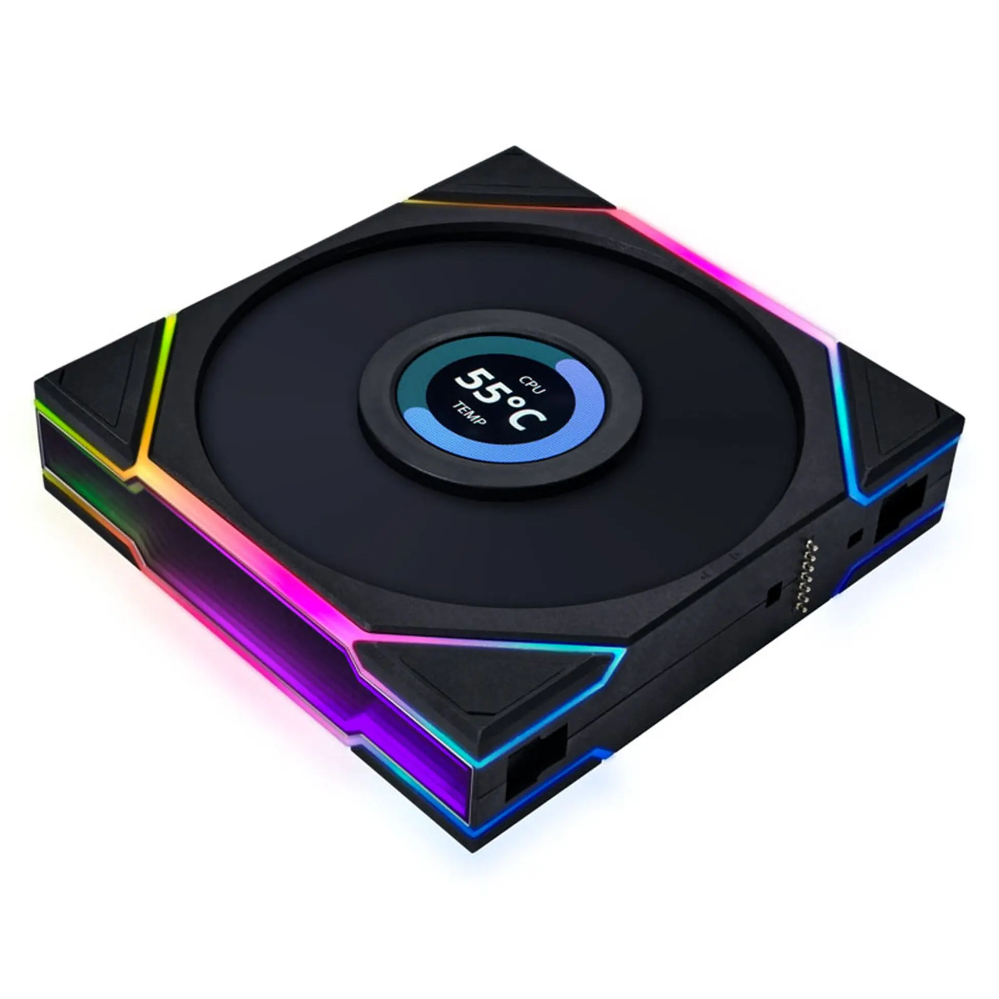 Lian Li UNI FAN TL120 LCD RGB PWM FAN, 3 pcs, controller incluso, Nero - 120 mm - immagine 3