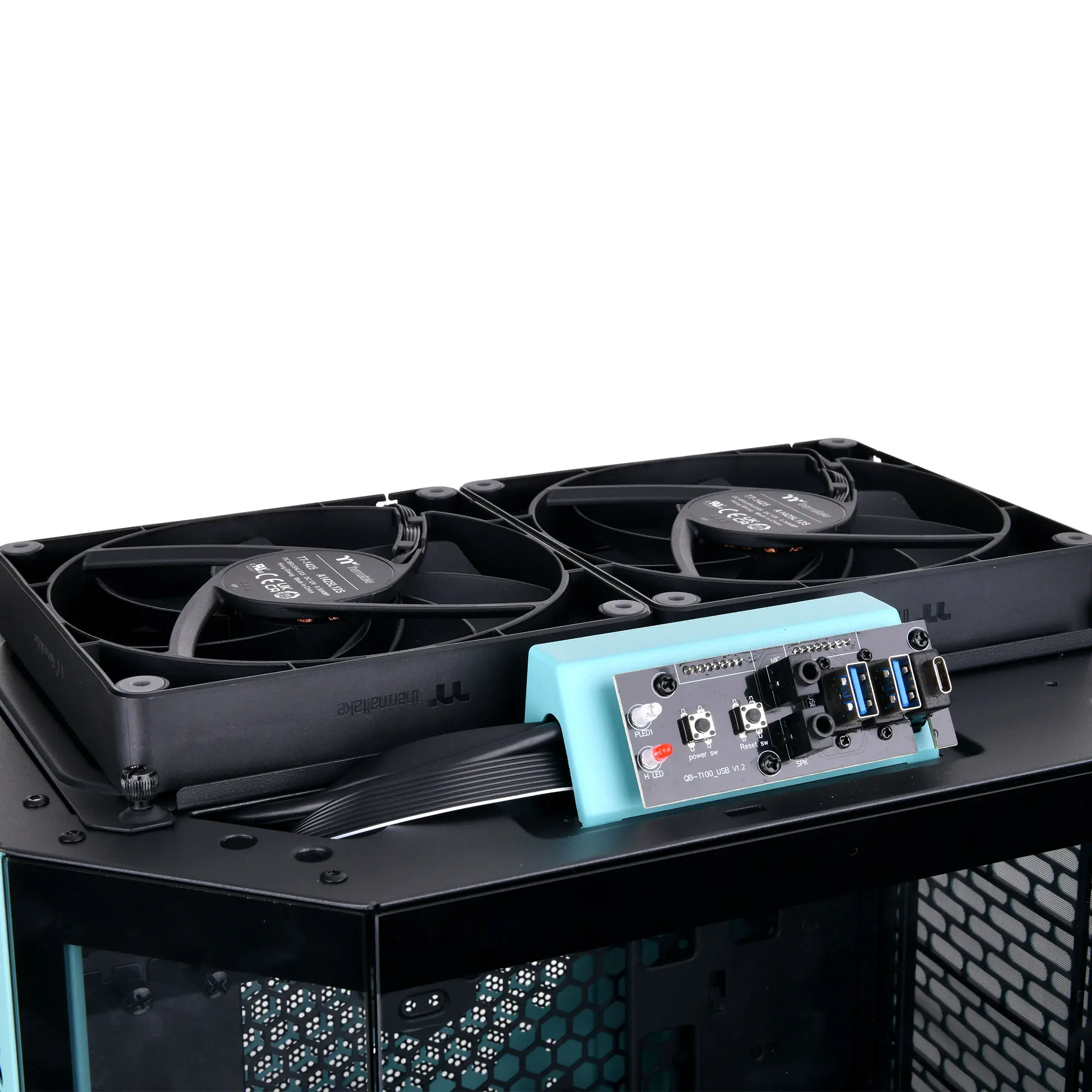Thermaltake The Tower 300 Mini Chassis - Turquoise - immagine 7