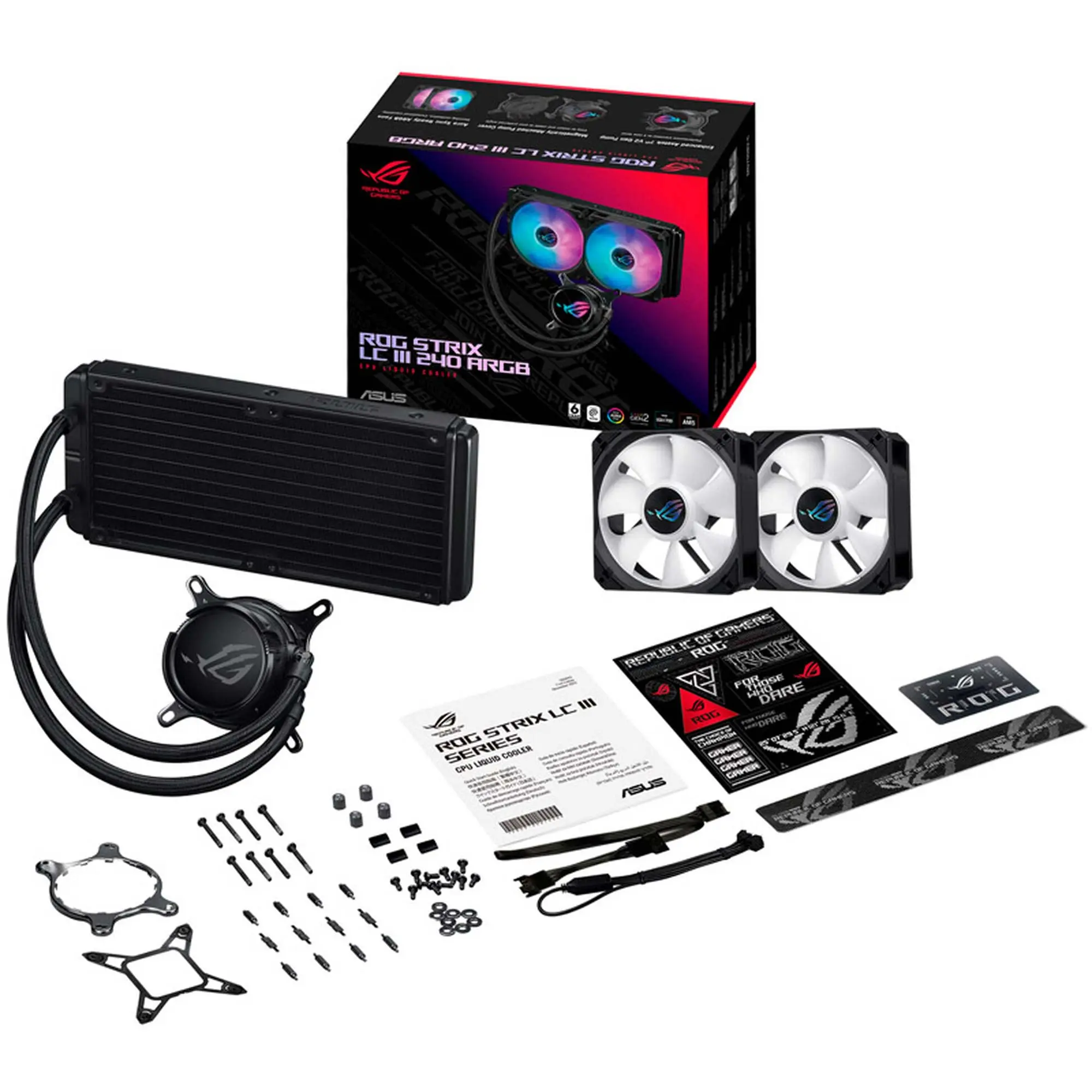 Asus ROG Strix LC III 240 ARGB AIO Liquid CPU Cooler - 240mm - immagine 4