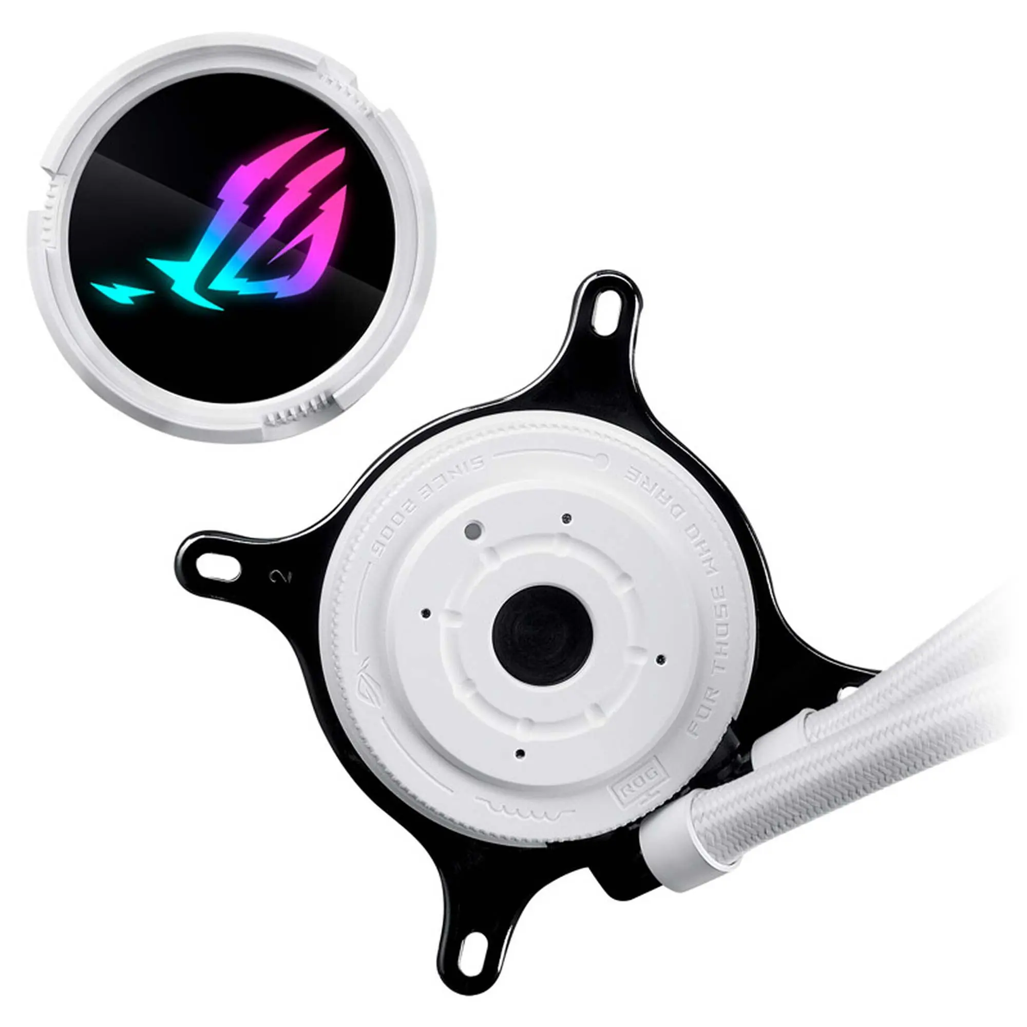 Asus ROG Strix LC III 360 ARGB AIO Liquid CPU Cooler, Bianco - 360mm - immagine 3