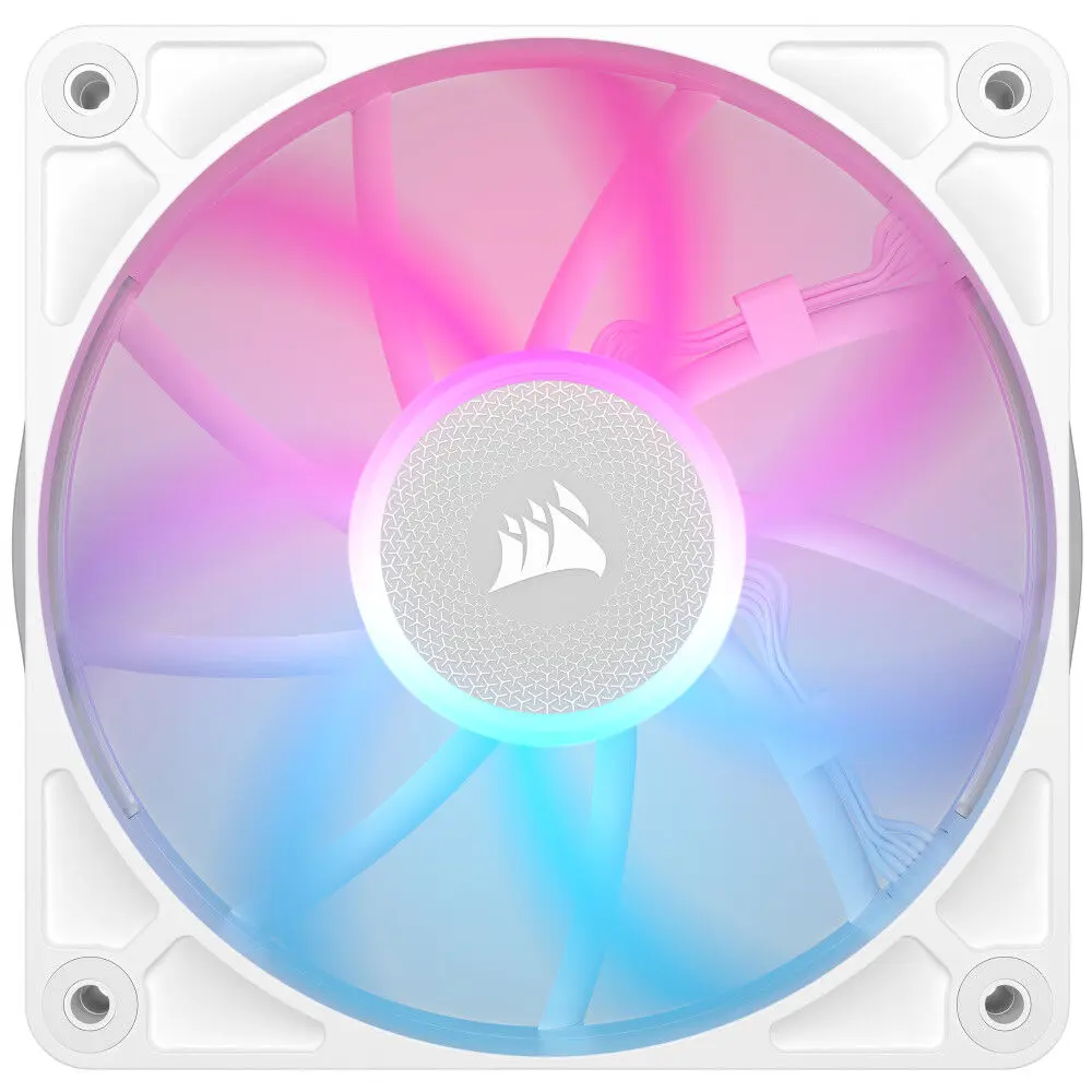Corsair iCUE LINK RX120 RGB Series, Ventola PWM, Kit da 3 - 120mm, Bianco - immagine 2