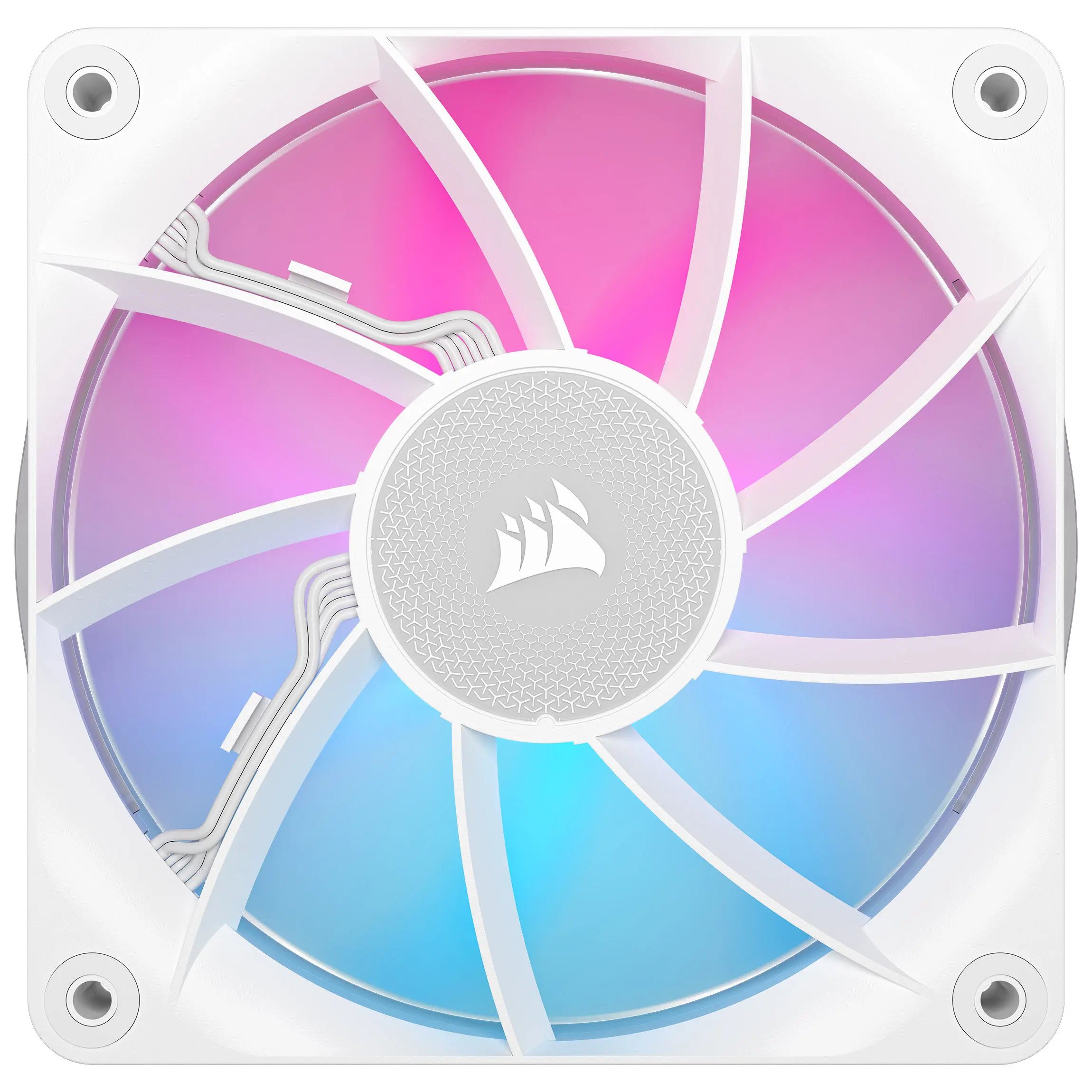 Corsair iCUE LINK RX120 RGB Series, Ventola PWM, Kit da 3 - 120mm, Bianco - immagine 4