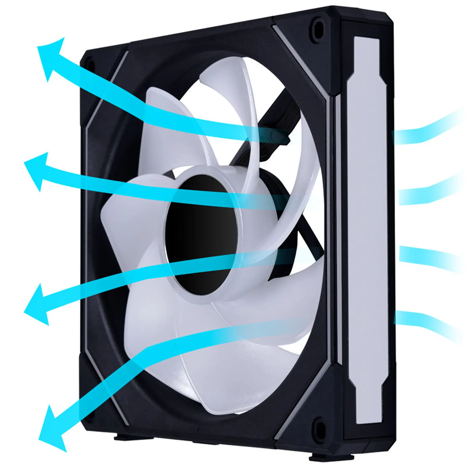 Lian Li UNI FAN SL-INF 140 ARGB PWM FAN, Reverse Blade, Daisy-Chain, Nero - 140 mm - immagine 4