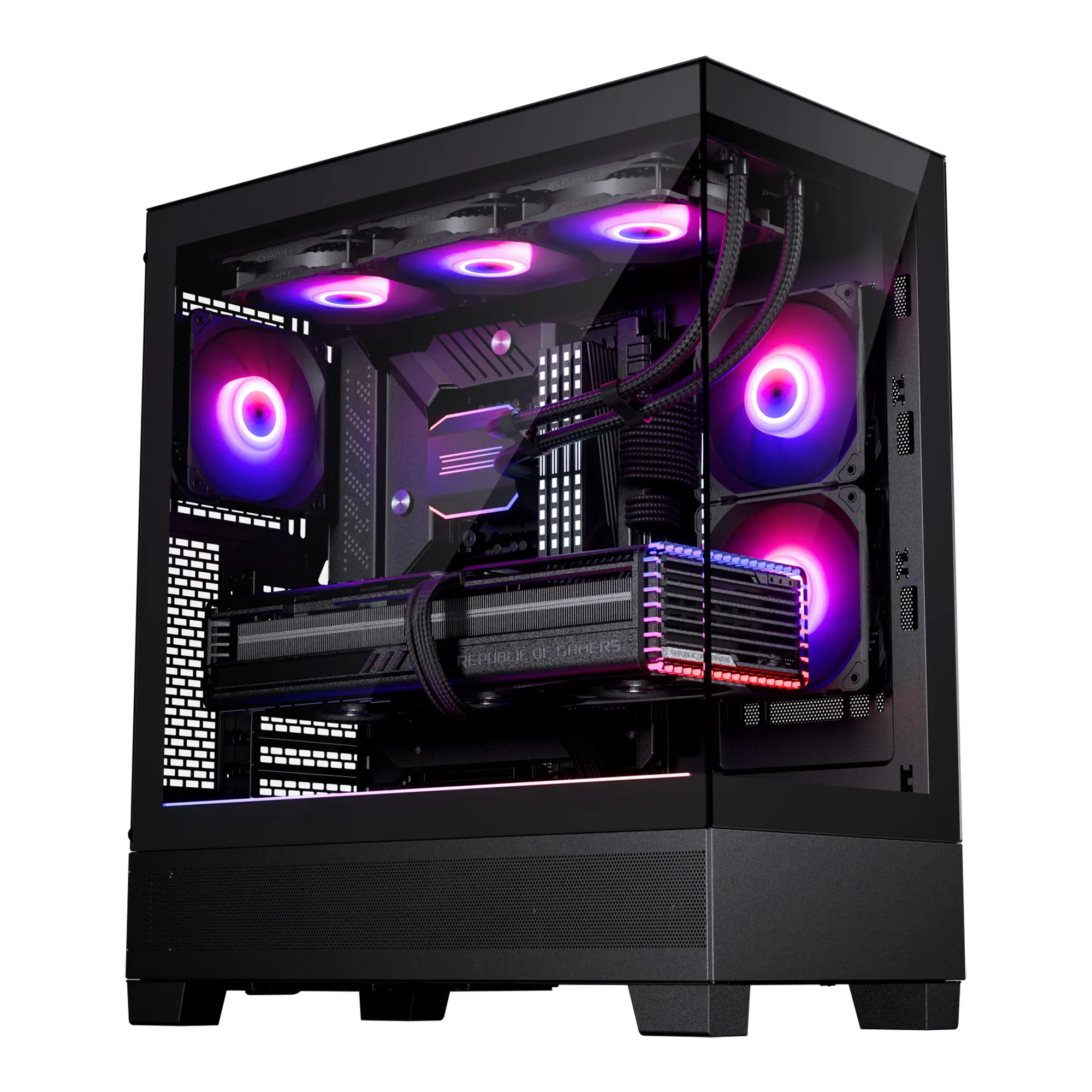 Phanteks XT View D-RGB, Vetro Temperato - Nero - immagine 2