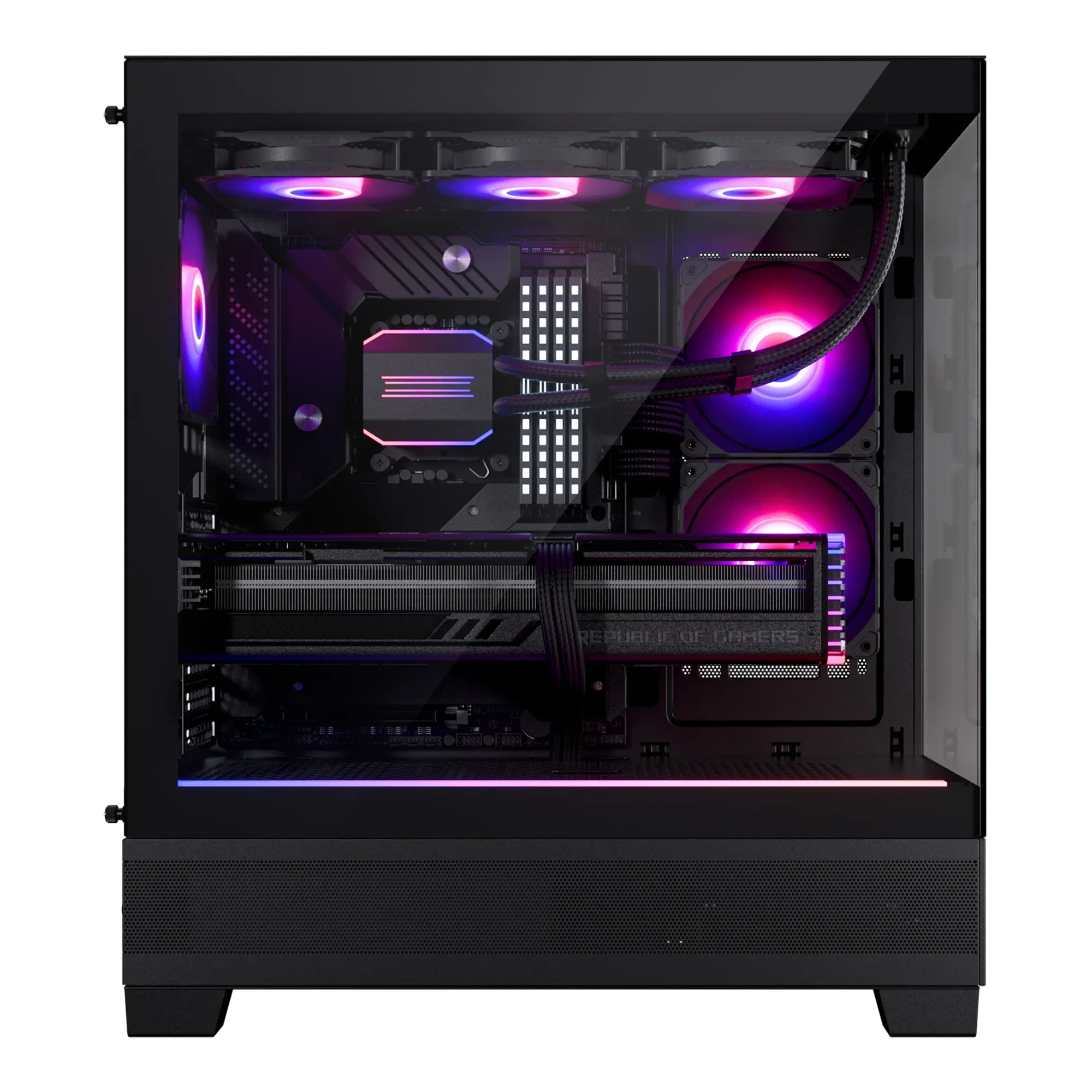 Phanteks XT View D-RGB, Vetro Temperato - Nero - immagine 3