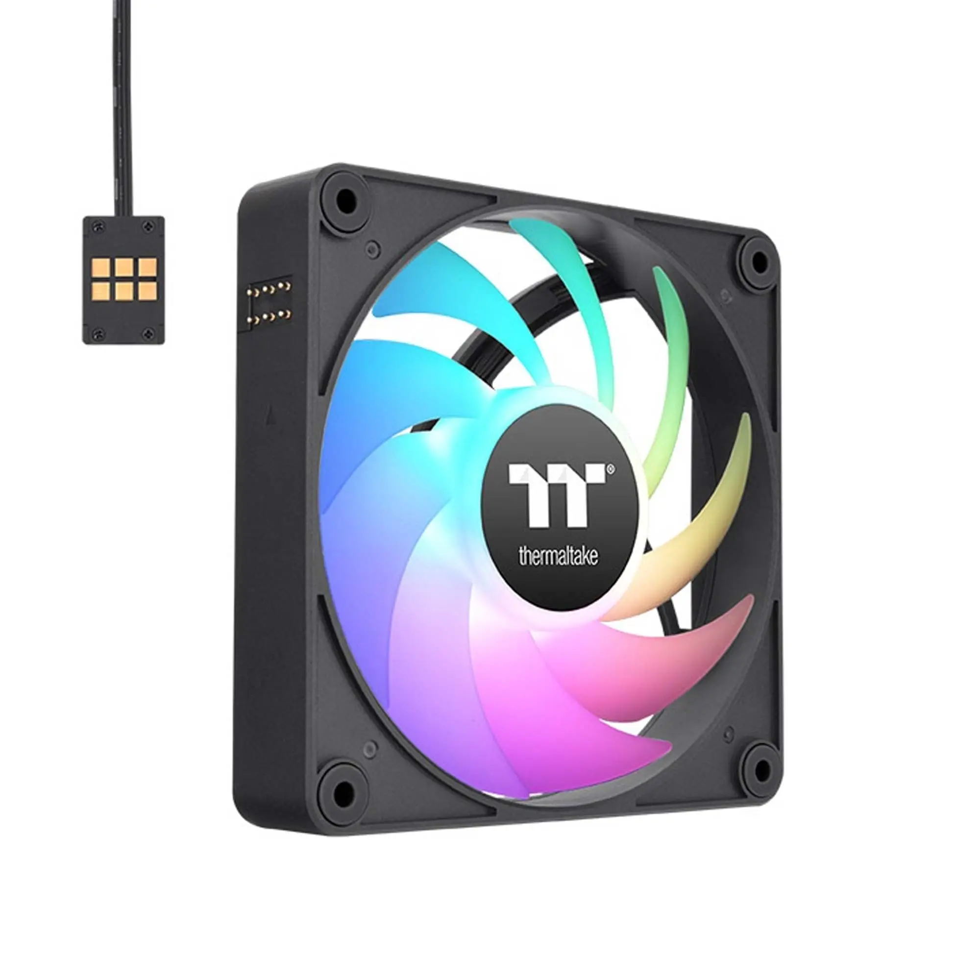 Thermaltake CT120 EX ARGB Sync PC Cooling Fan, 120mm, Nero - Kit 3 Pezzi - immagine 3