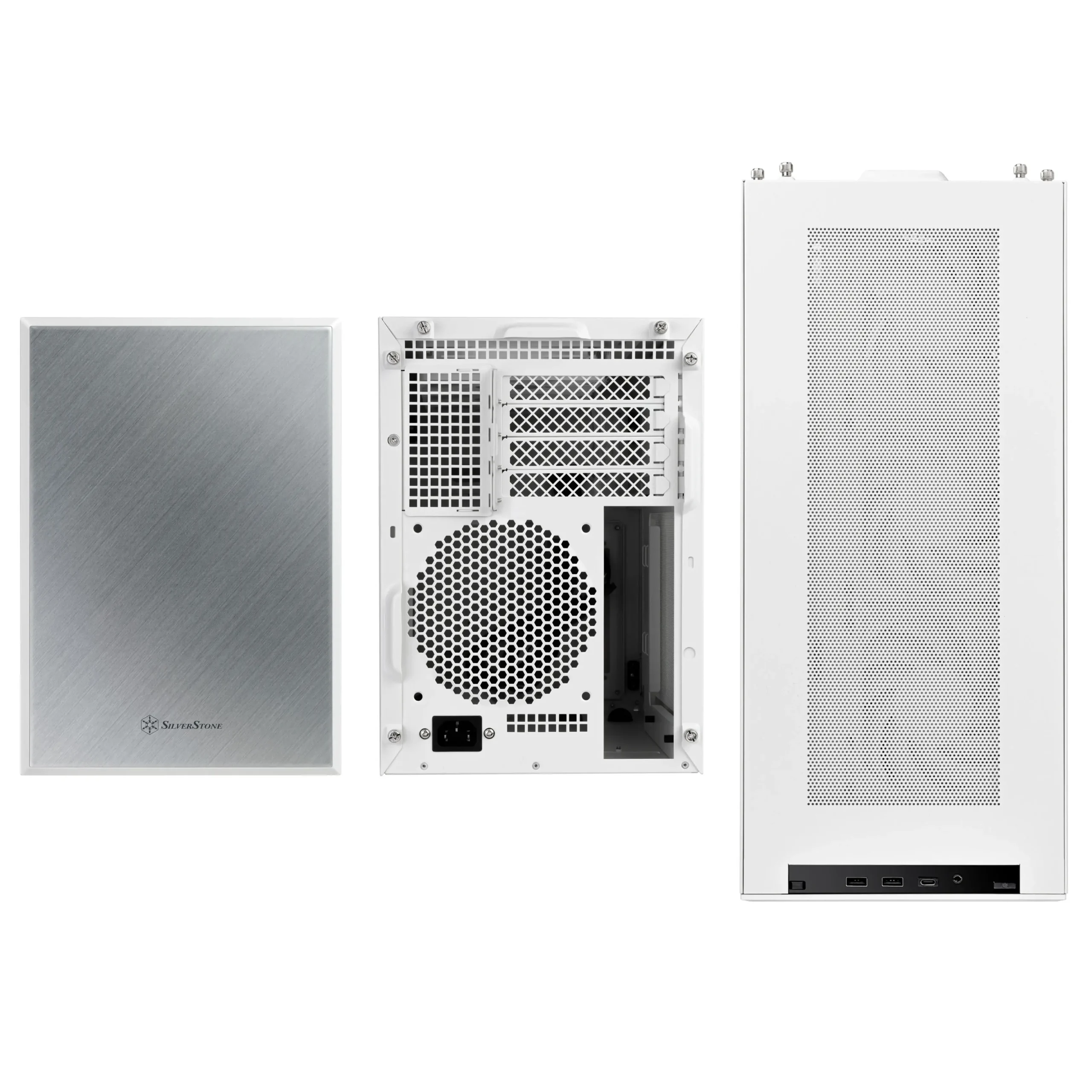Silverstone Sugo 17, Case Cubico, Mini - Bianco - immagine 2