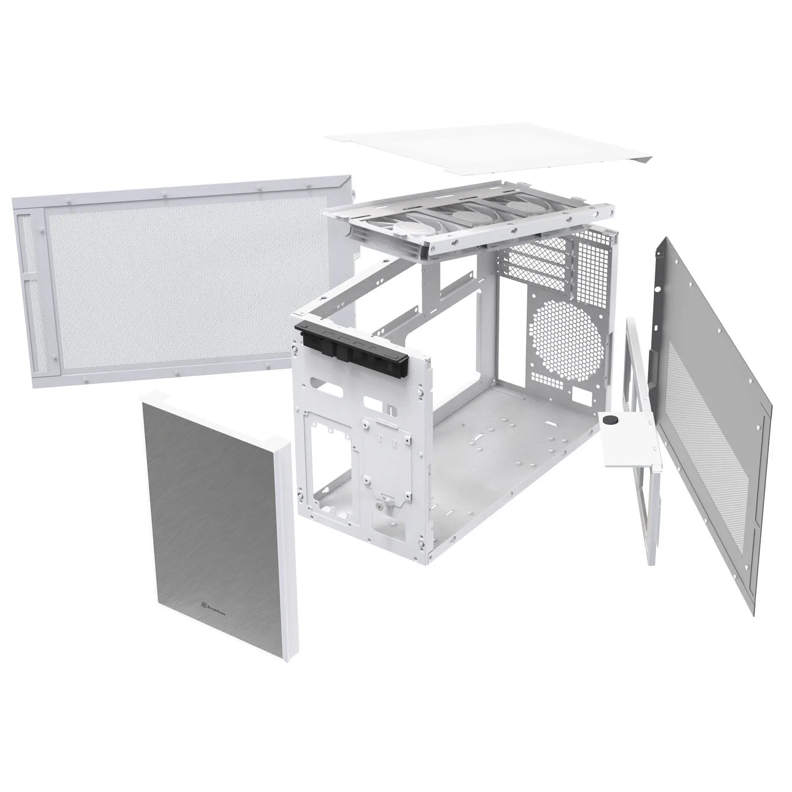 Silverstone Sugo 17, Case Cubico, Mini - Bianco - immagine 5