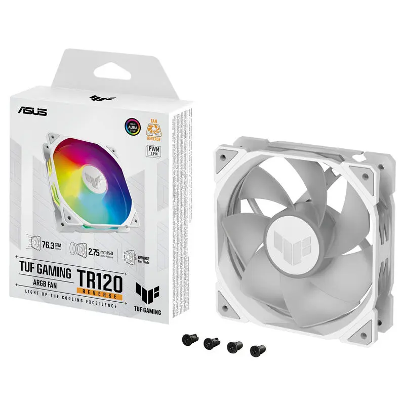 Asus TUF Gaming TR120 Reverse ARGB - Bianco - immagine 4