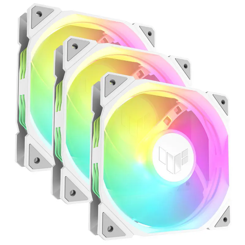 Asus TUF Gaming TR120 Reverse ARGB, Pack da 3 - Bianco