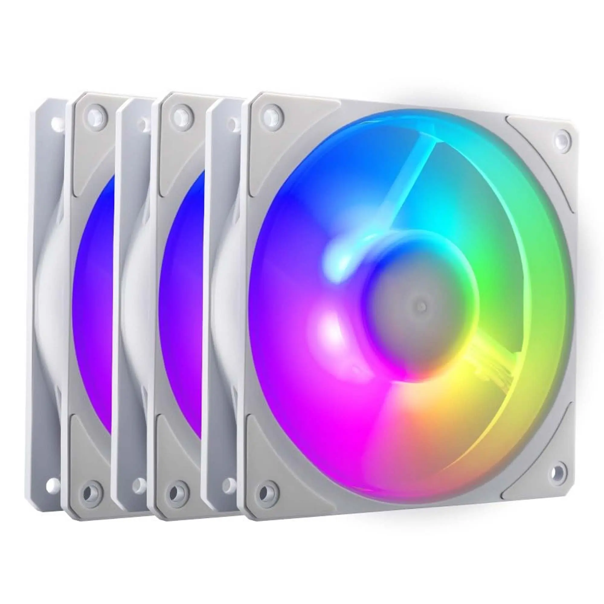 Cooler Master Mobius 120P ARGB 3-Pack Fan Kit - Bianco - immagine 2
