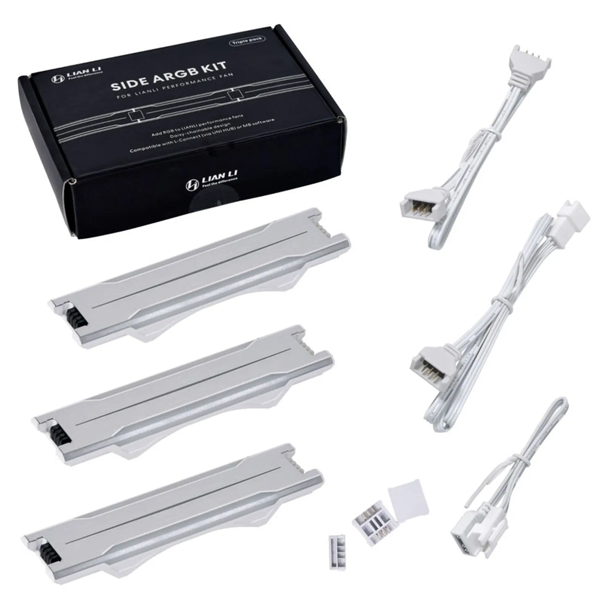 Lian Li UNI FAN P28 Striscia aRGB laterale - 3 Pezzi - bianco - immagine 7