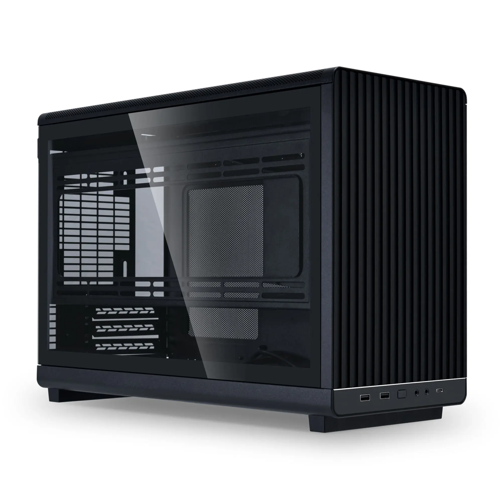 Lian Li DAN Cases A3-mATX - Pannello laterale Sinistro in Vetro Temperato - Nero - immagine 2
