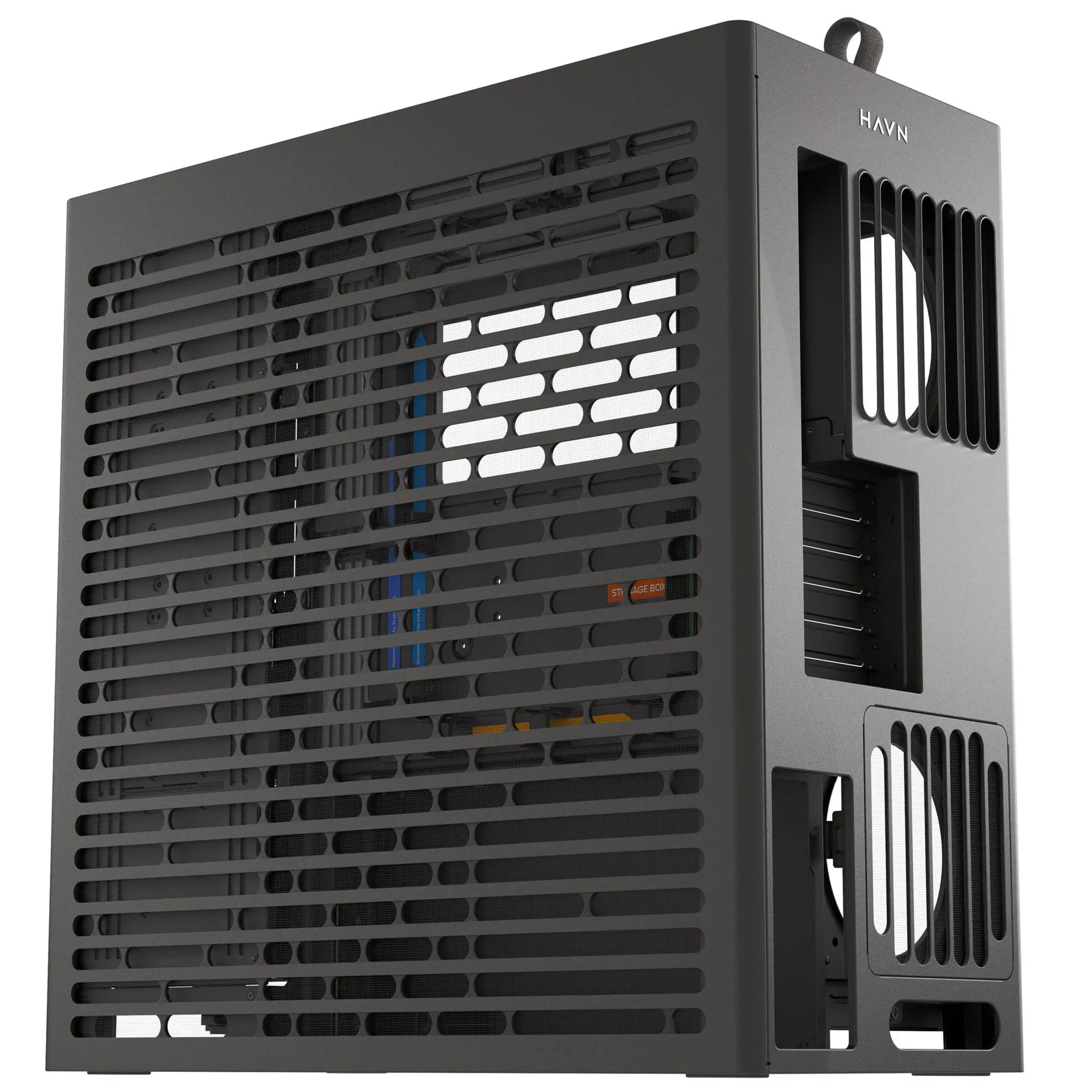 HAVN HS 420 VGPU, E-ATX, Tempered Glass, PCIe 5.0 Riser Cable - Nero - immagine 3