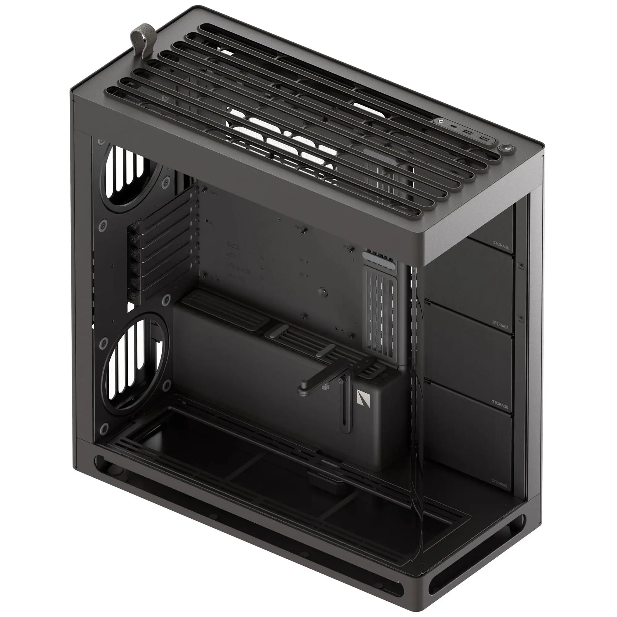 HAVN HS 420, E-ATX, Tempered Glass - Nero - immagine 2