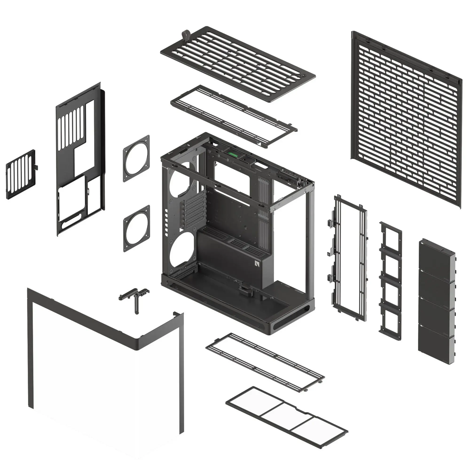 HAVN HS 420, E-ATX, Tempered Glass - Nero - immagine 7