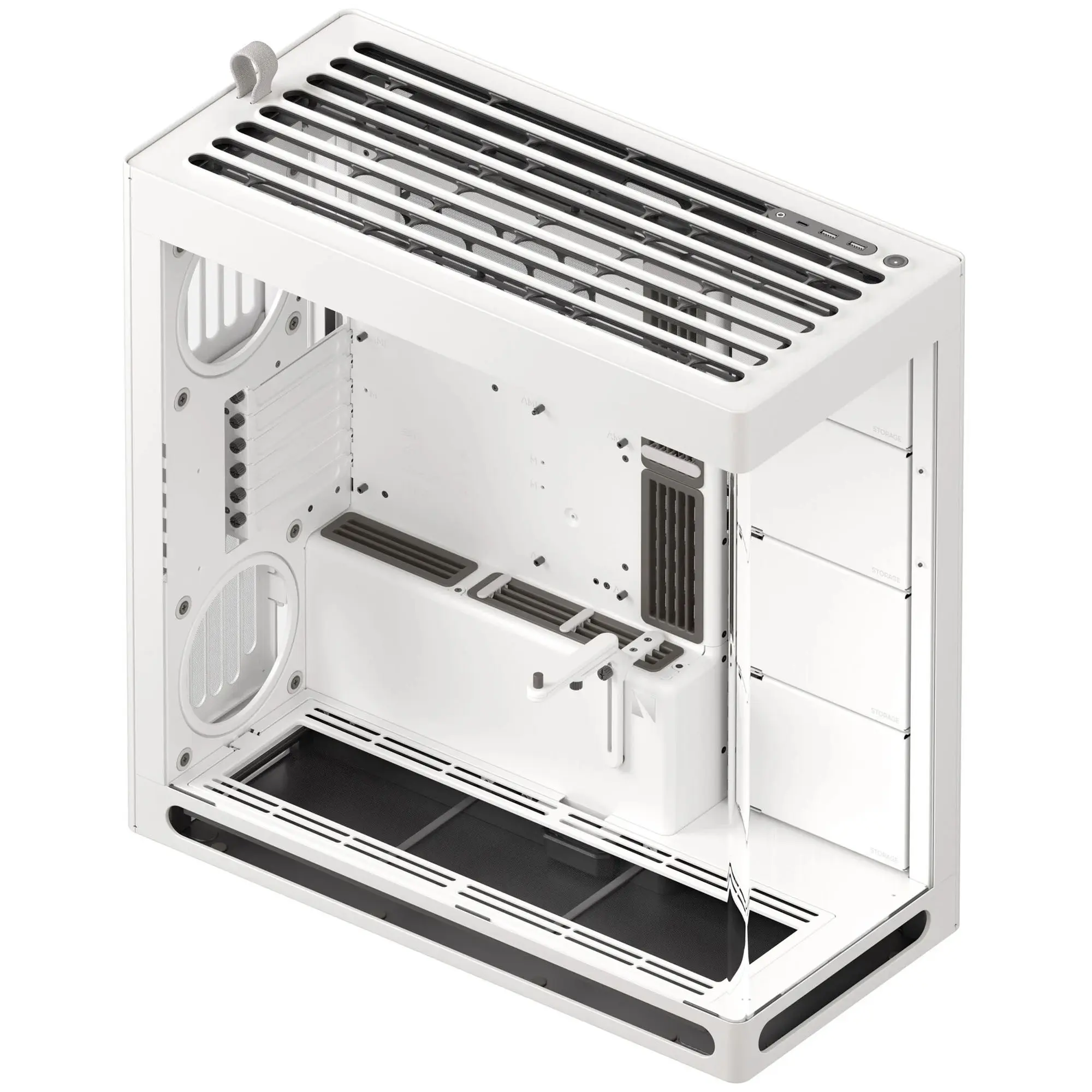 HAVN HS 420, E-ATX, Tempered Glass - Bianco - immagine 2