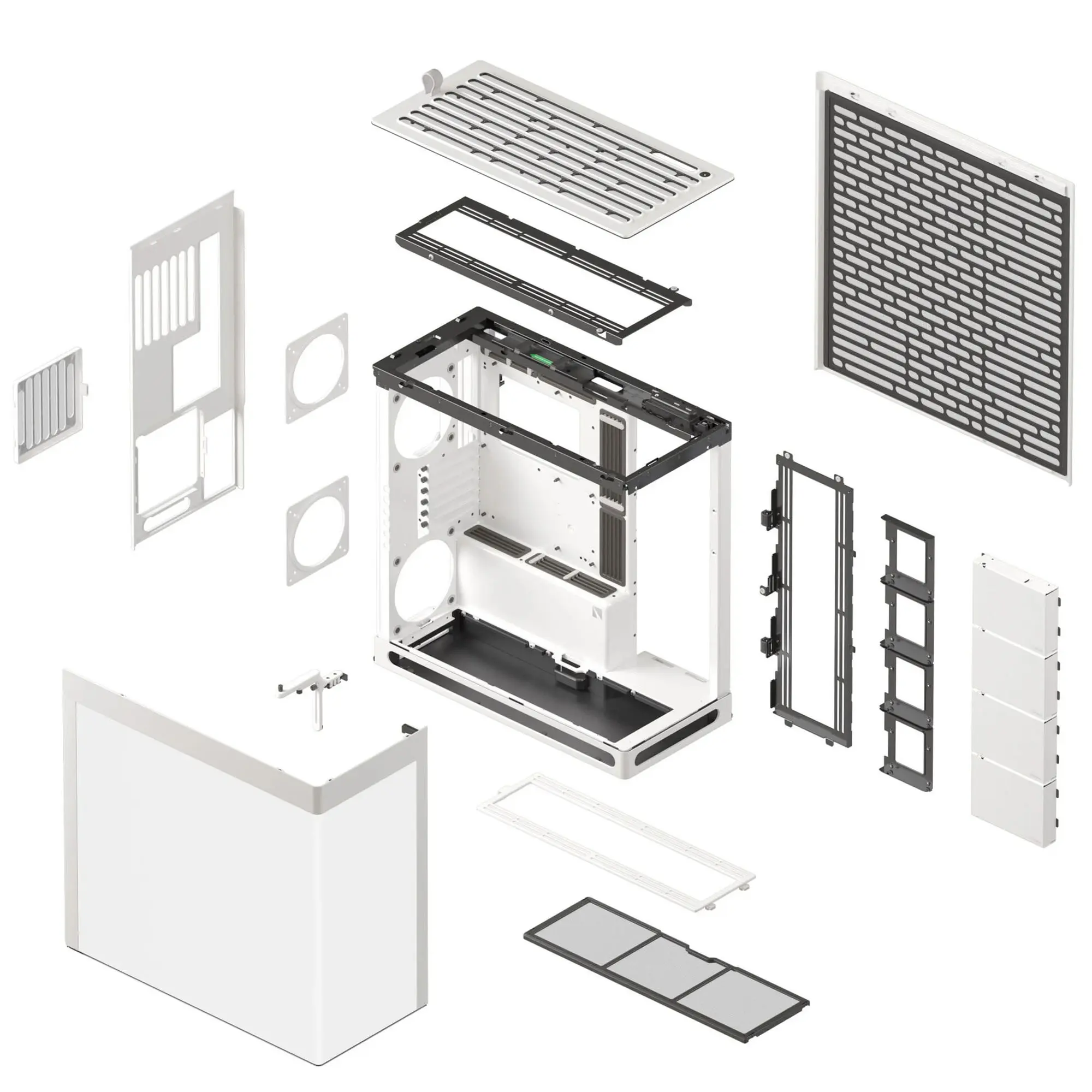 HAVN HS 420, E-ATX, Tempered Glass - Bianco - immagine 7