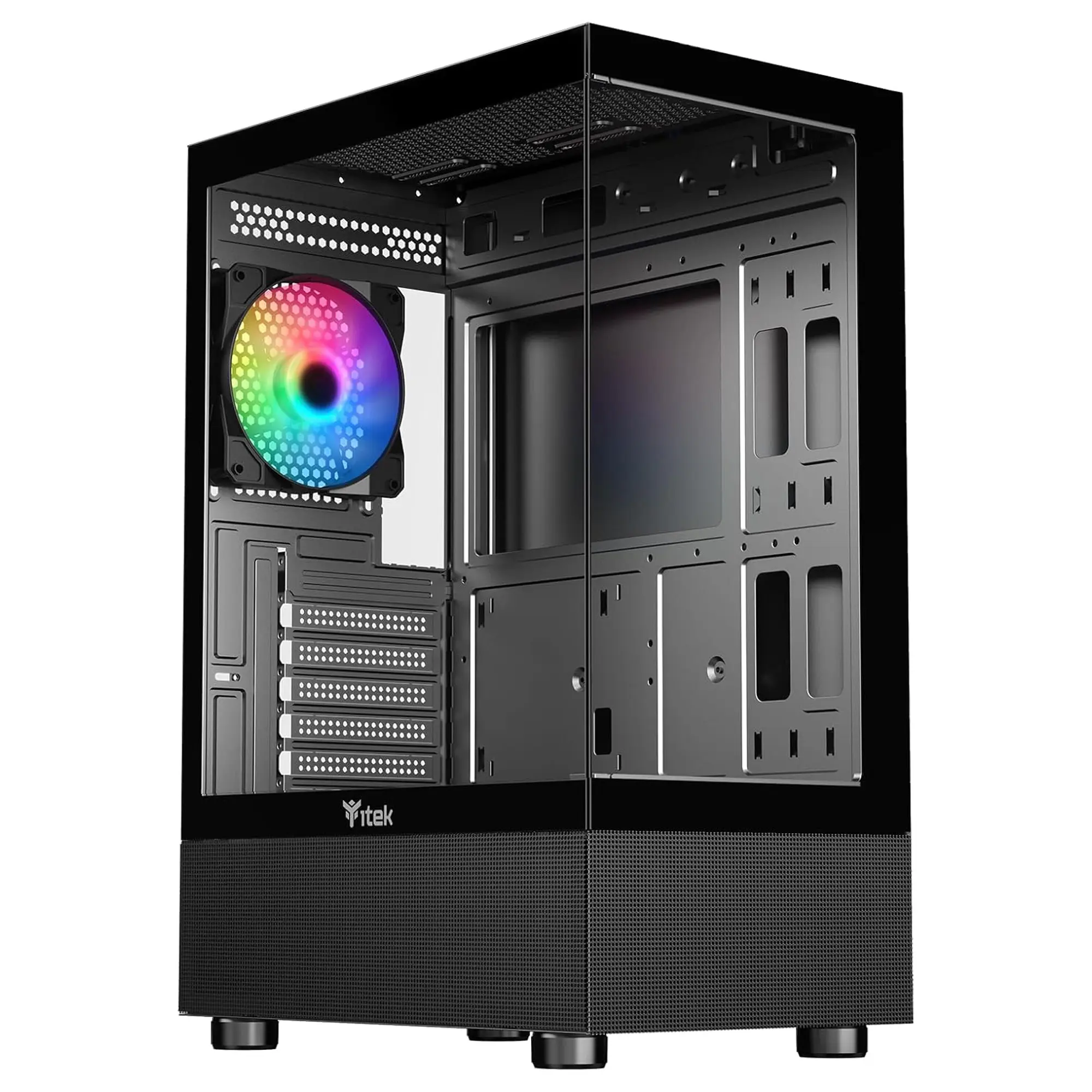 iTek Case Showbui 33B, Vetro Temperato - Nero