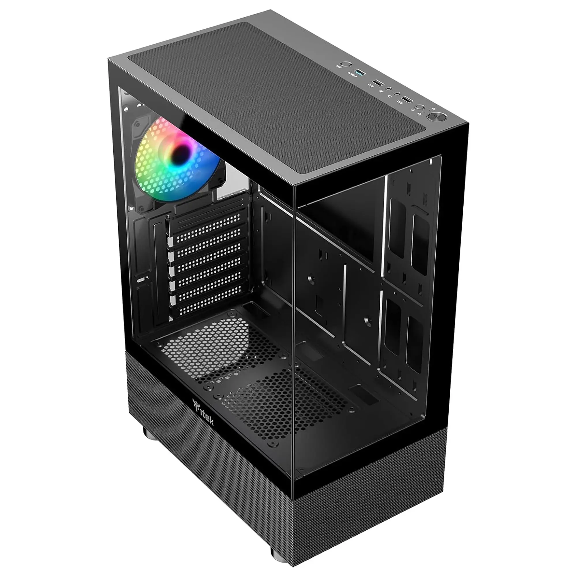 iTek Case Showbui 33B, Vetro Temperato - Nero - immagine 5