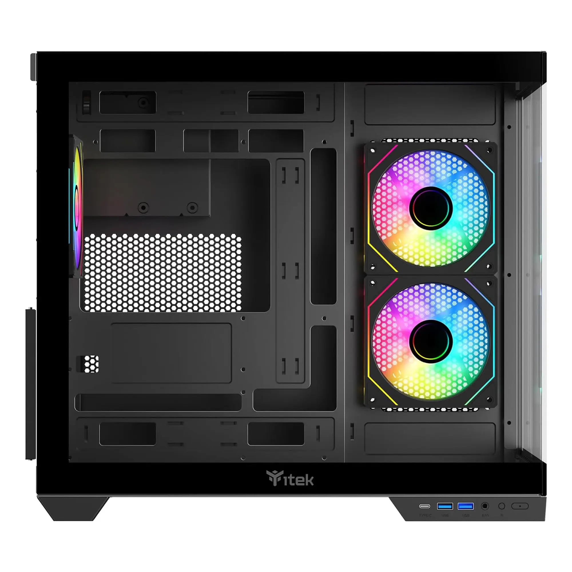 iTek Case DARK CAVE DS, Vetro Temperato - Nero - immagine 4
