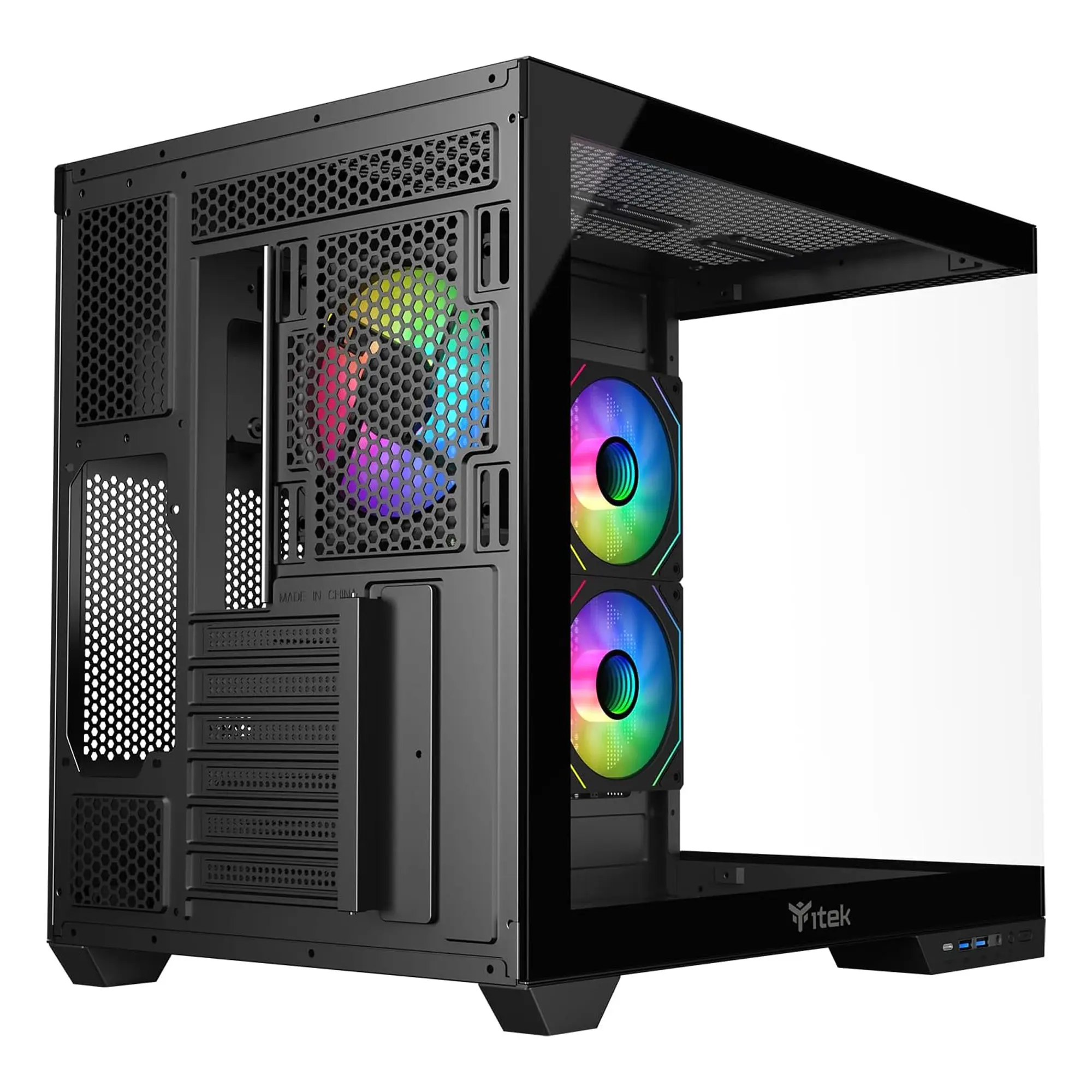 iTek Case DARK CAVE DS, Vetro Temperato - Nero - immagine 6